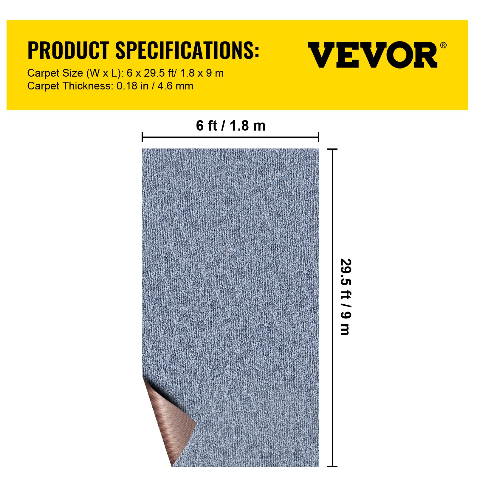 VEVOR JZXWDTHS1.8X9M001V0 Carpet-Panel - View #8