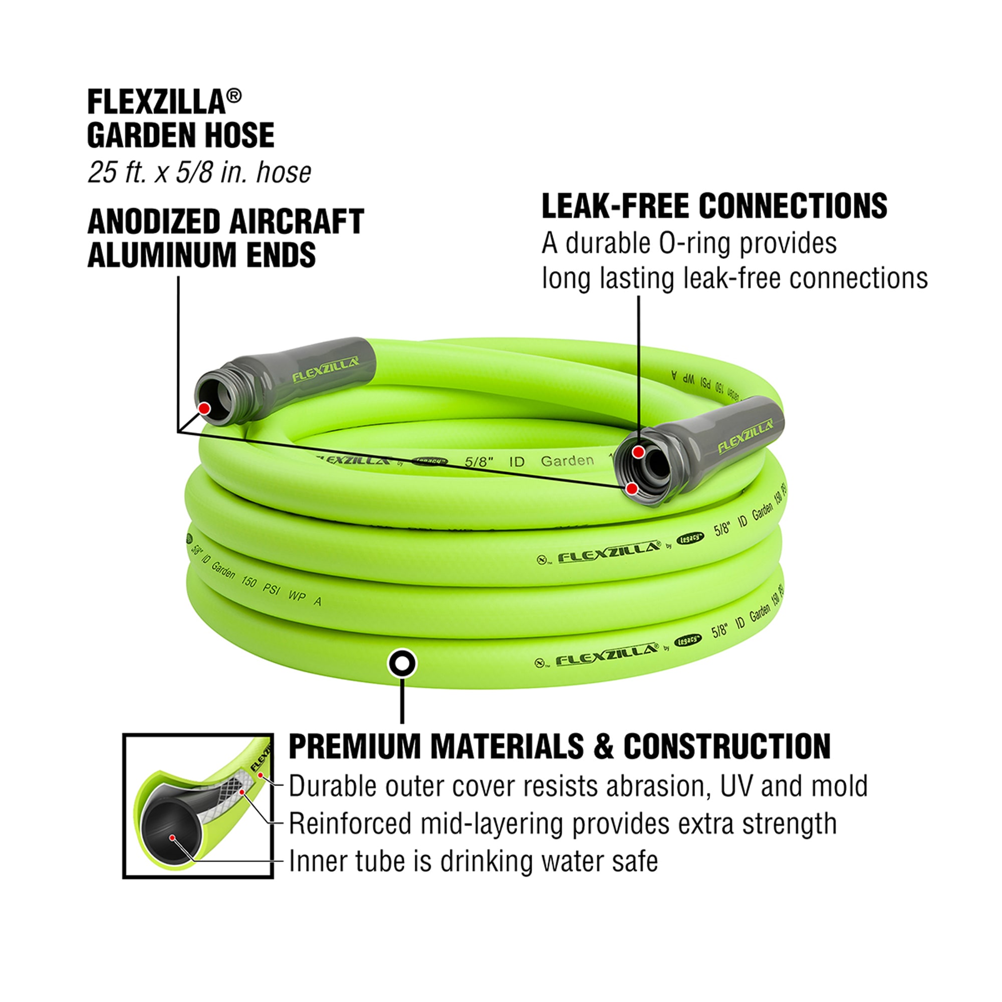 Flexzilla HFZG525YW-E Water-Hoses - View #2