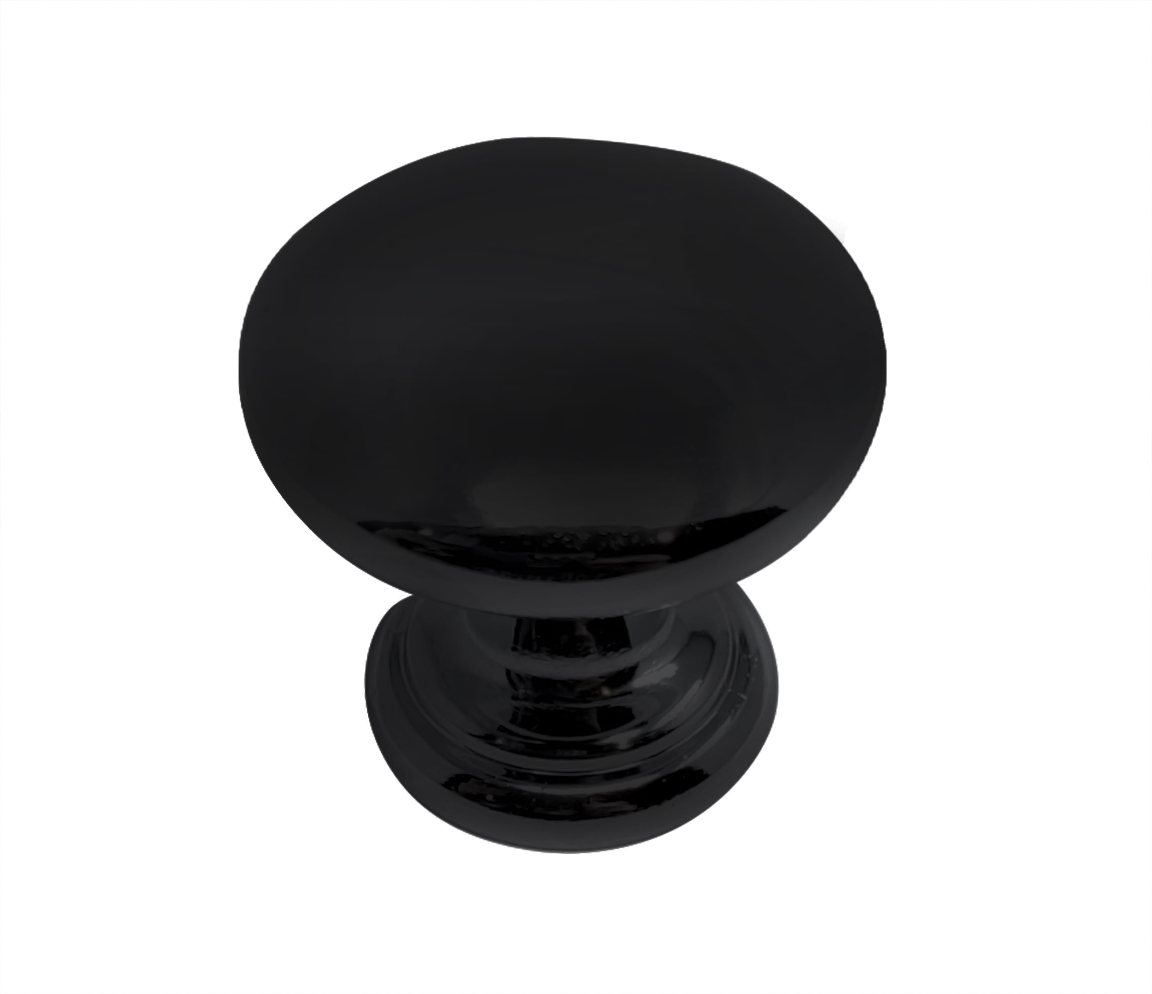 Laurey 12120 Summerland 1-in Matte Black Round Transitional Cabinet Knob