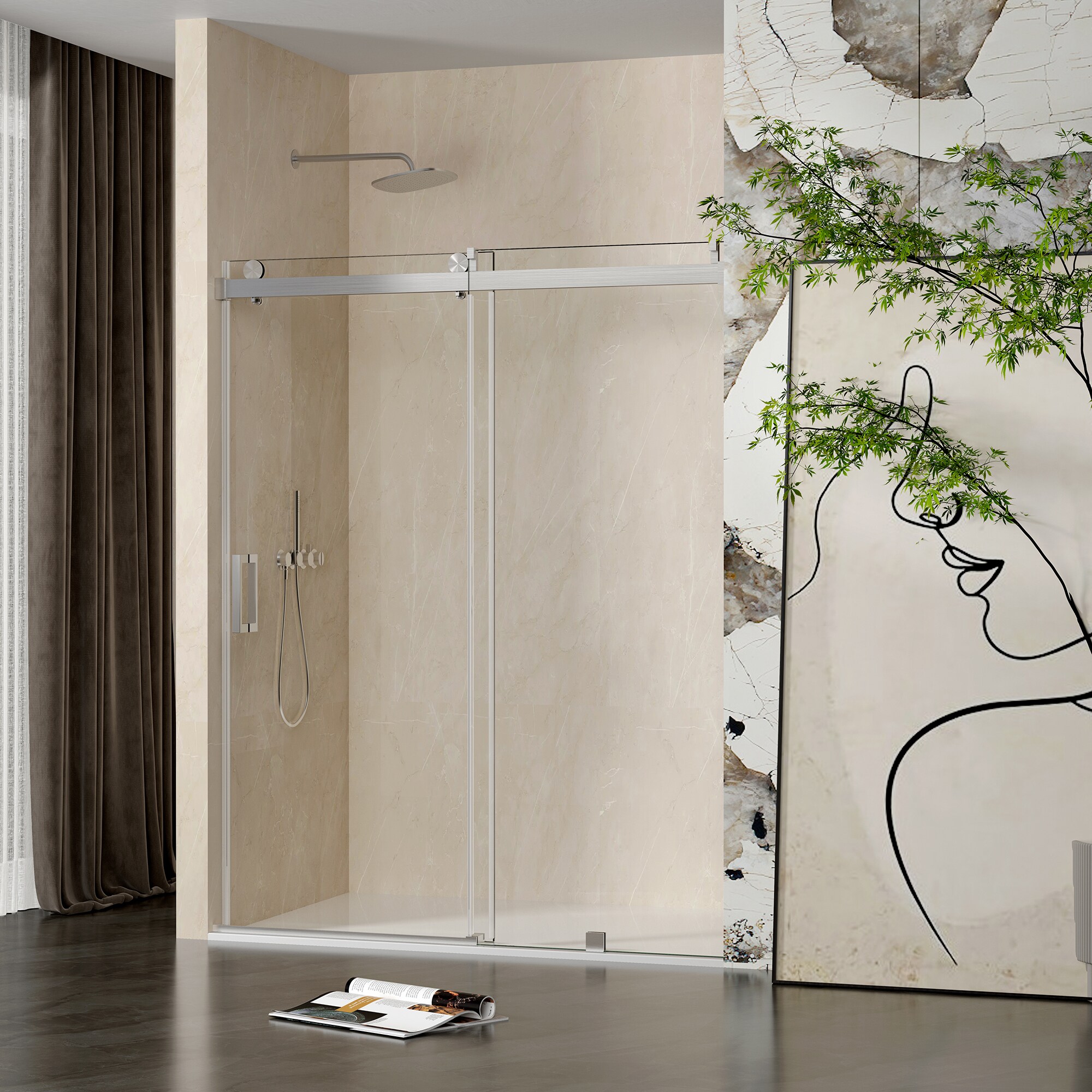 CASAINC CVY-SS08-60BR Shower-Doors - View #3