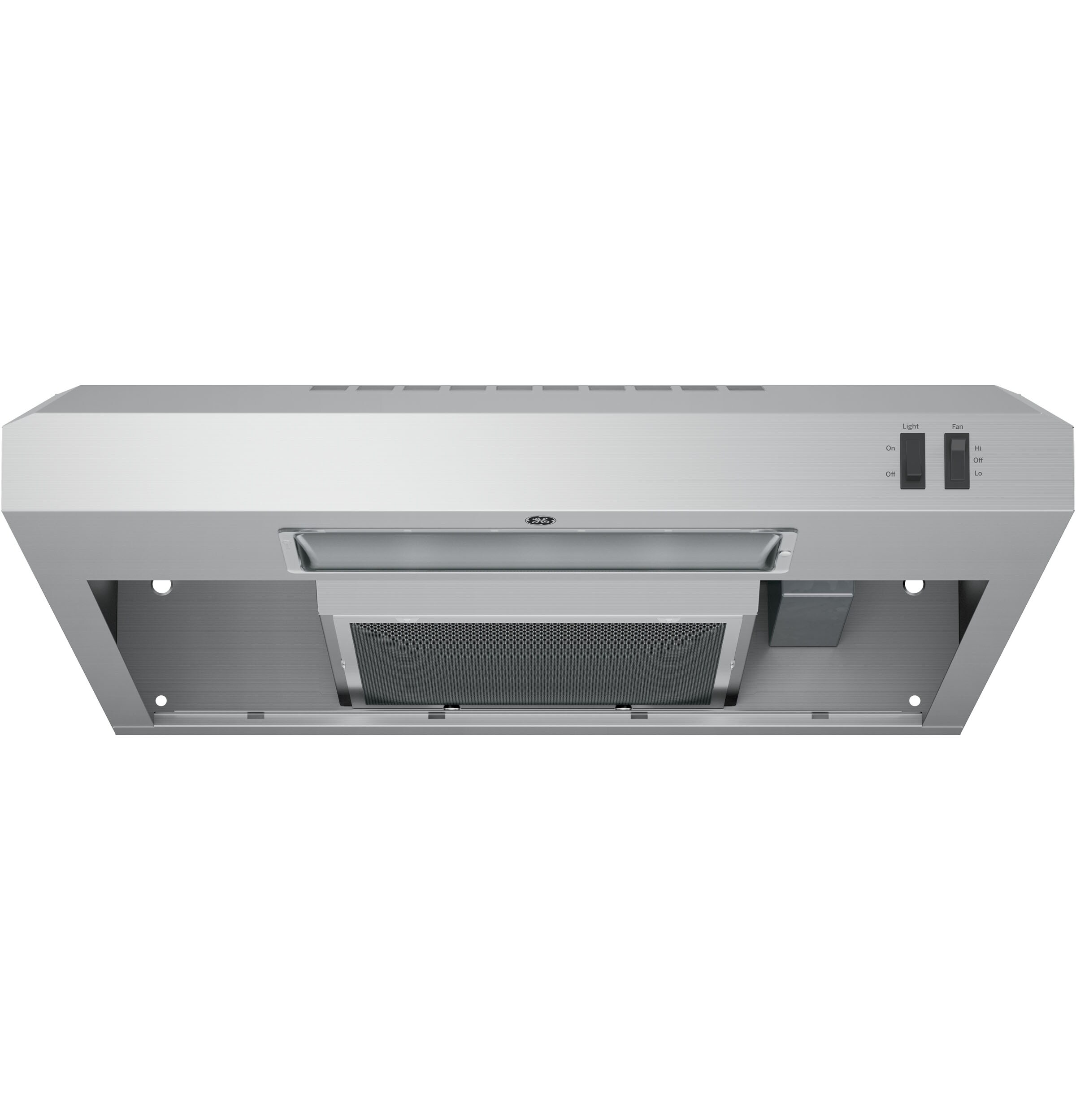 GE 24-in 200-CFM Ducted Stainless Steel Under Cabinet Range Hoods  Undercabinet Mount in the Undercabinet Range Hoods department at