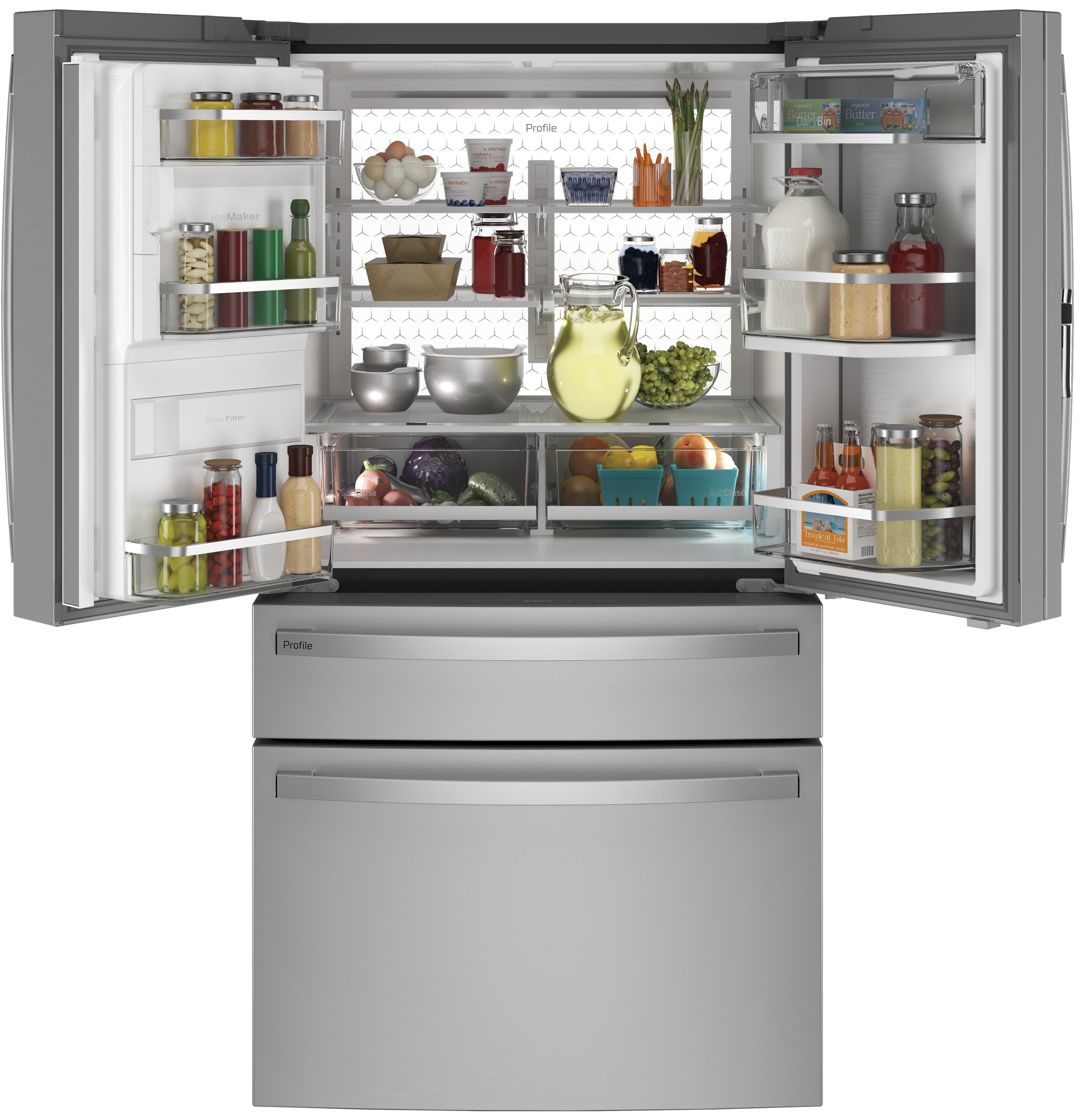 GE PXD22BYPFS French-Door-Refrigerators - View #2
