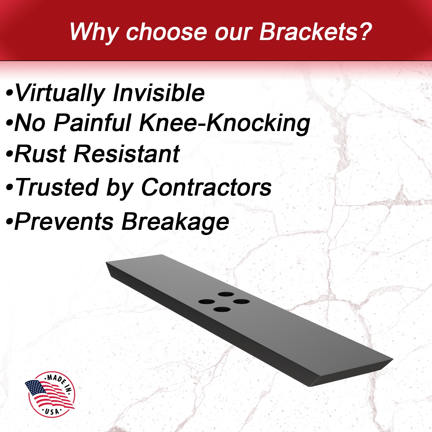 The Original Granite Bracket FW-40 Shelving-Hardware - View #2