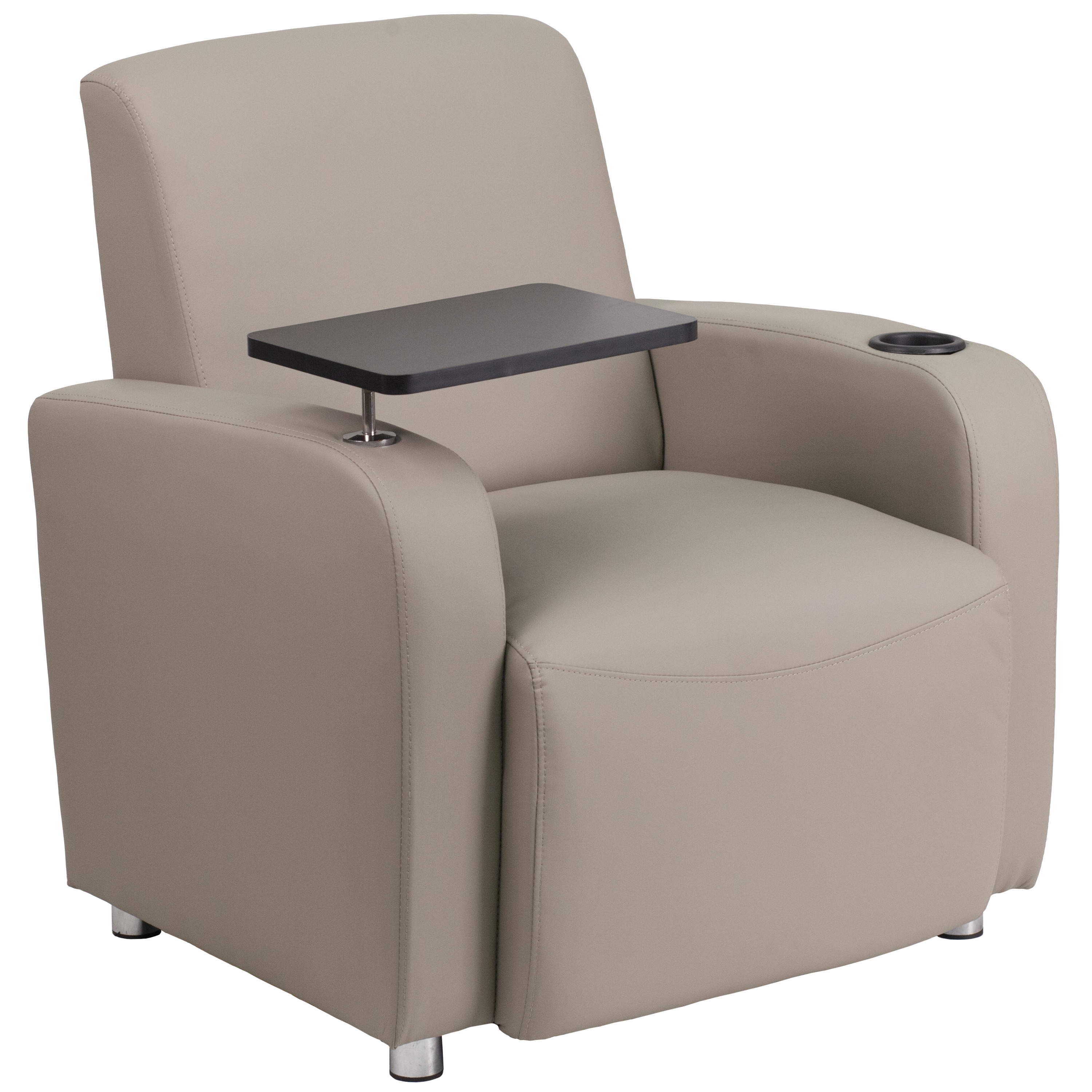 Flash Furniture 889142011774 Modern Gray Faux leather Accent Chair