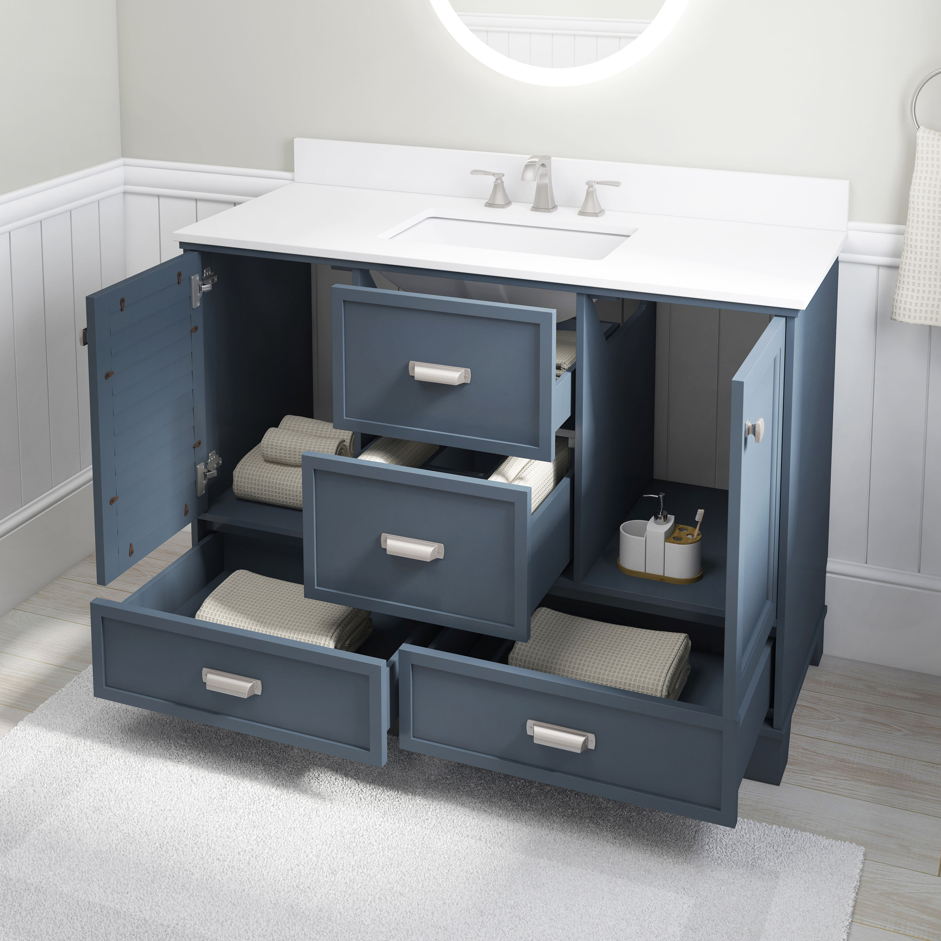 allen + roth LWS48LVHB Bath-Vanity-Combo - View #9