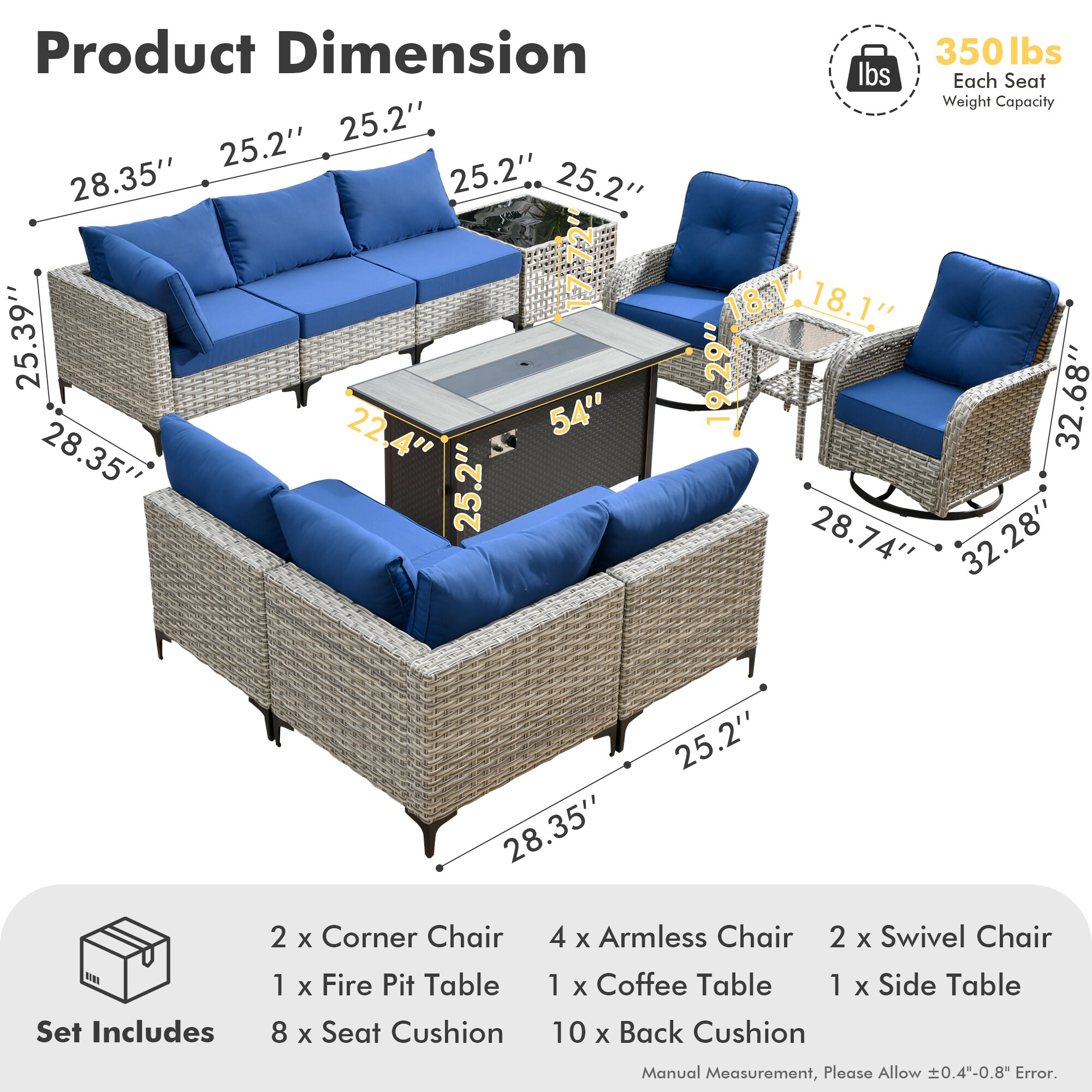 Toject TOCFP8503-VYZSKT711 Patio-Conversation-Sets - View #7