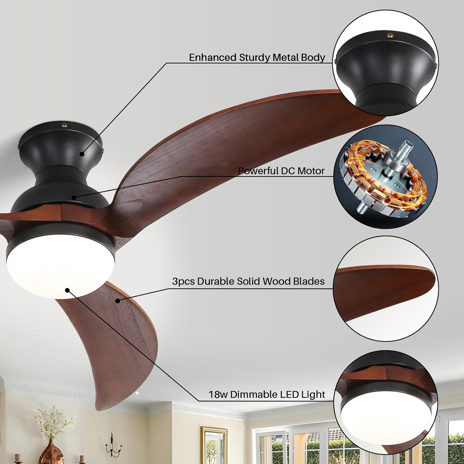 LUXEYARD DS-J-FAN83 Ceiling-Fans - View #6