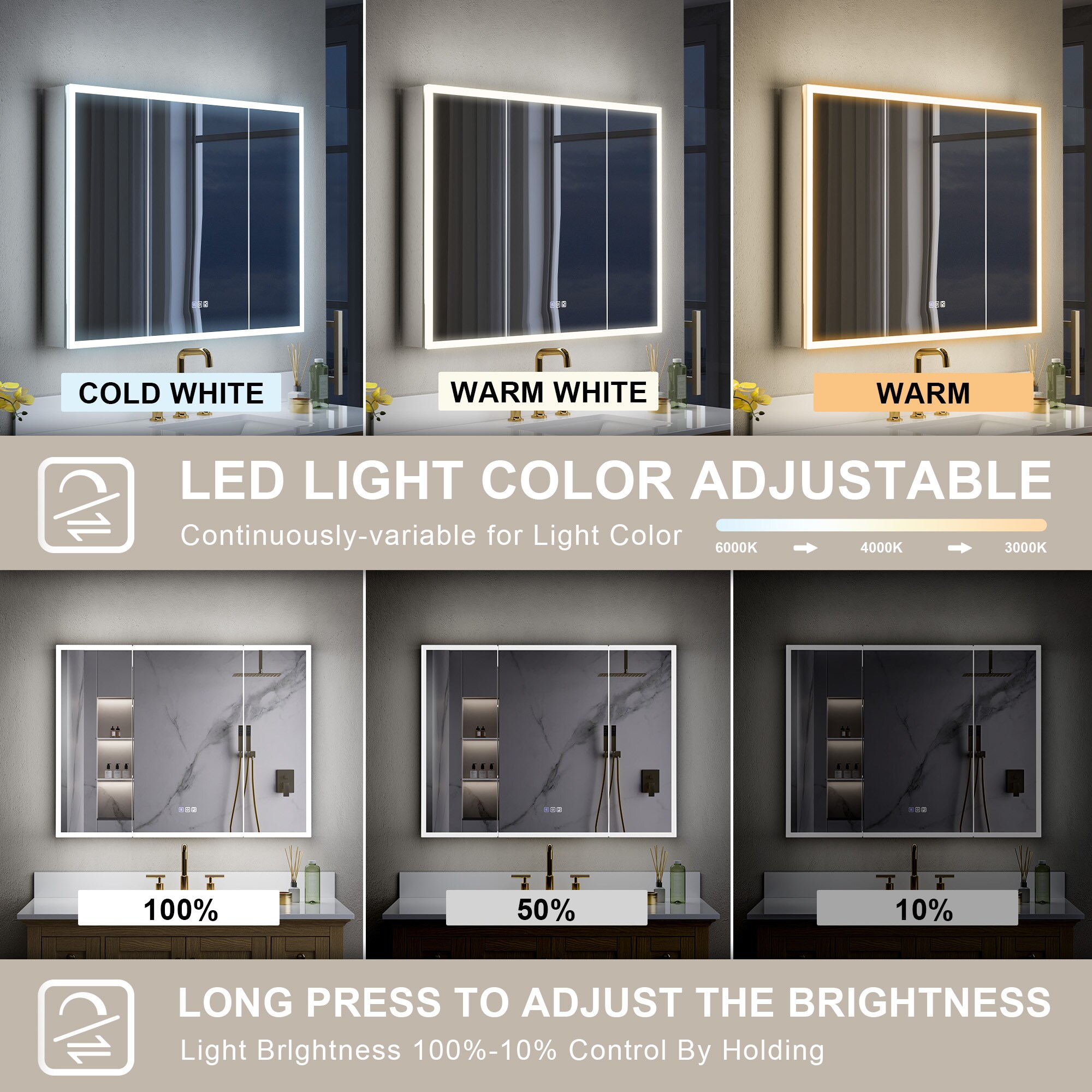 WELLFOR W8MCL4030 Bathroom-Medicine-Cabinets - View #5