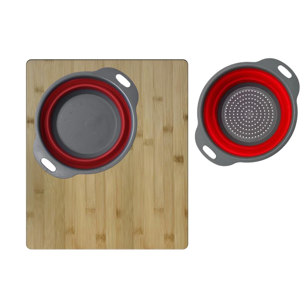 Stylish A-907 15.75-in L x 18-in W Wood Cutting Board