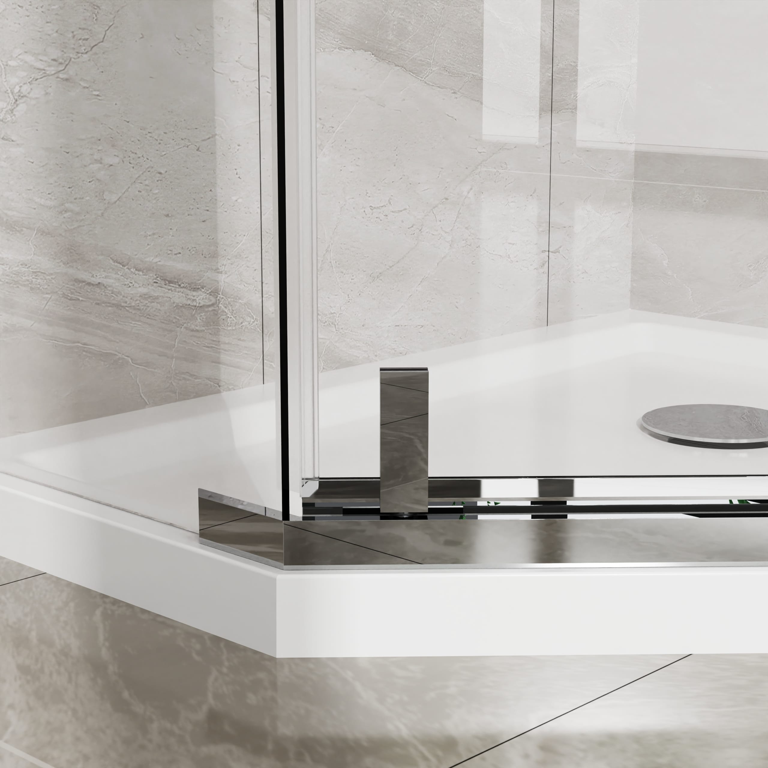 Misty Moon LW0406-GY-LYM-4 Shower-Doors - View #5