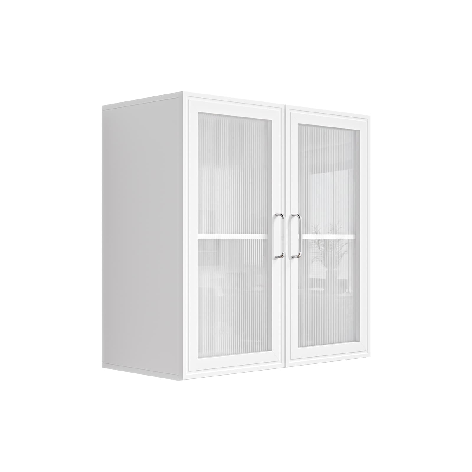 FIMELLO 23.6-in W x 23.6-in H Wood composite Wall-mount Utility Storage Cabinet