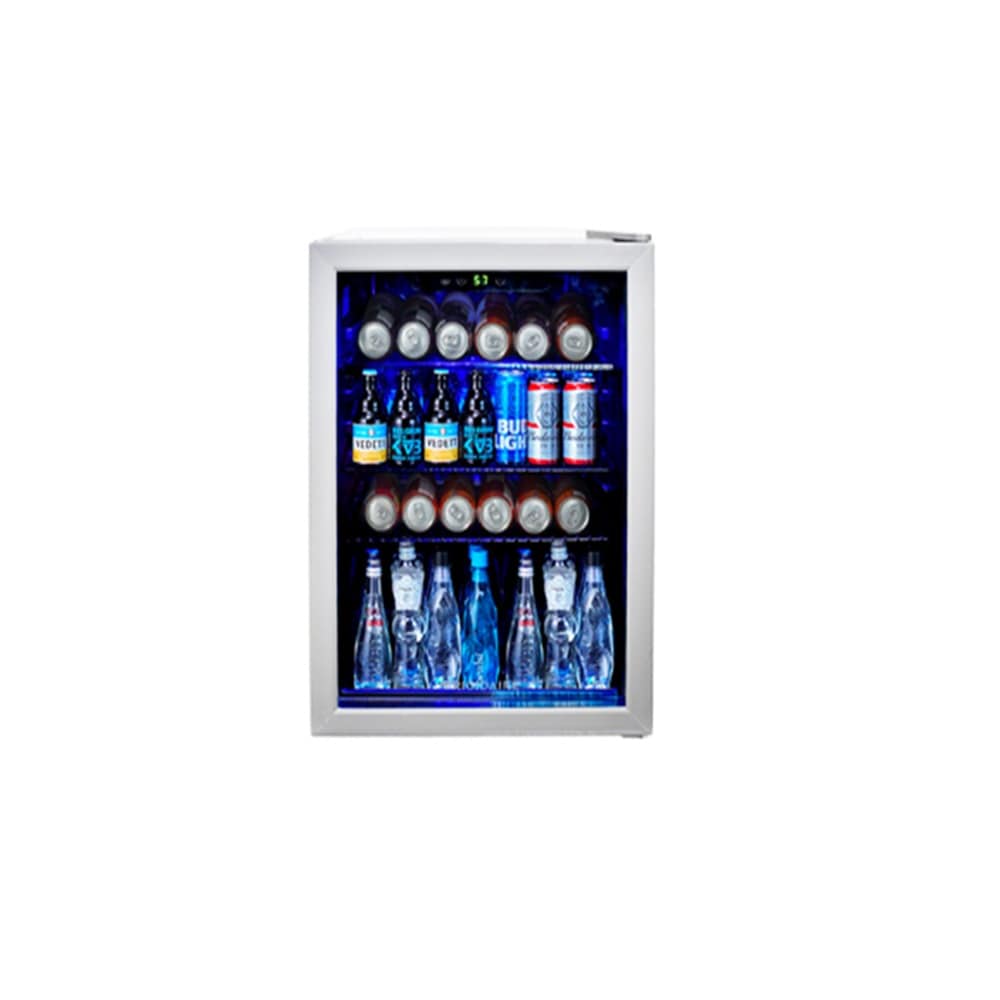 Frigidaire EFMIS9000 17.5-Inches W 88 -Can Capacity Gray Freestanding Indoor Beverage Refrigerator with Glass Door