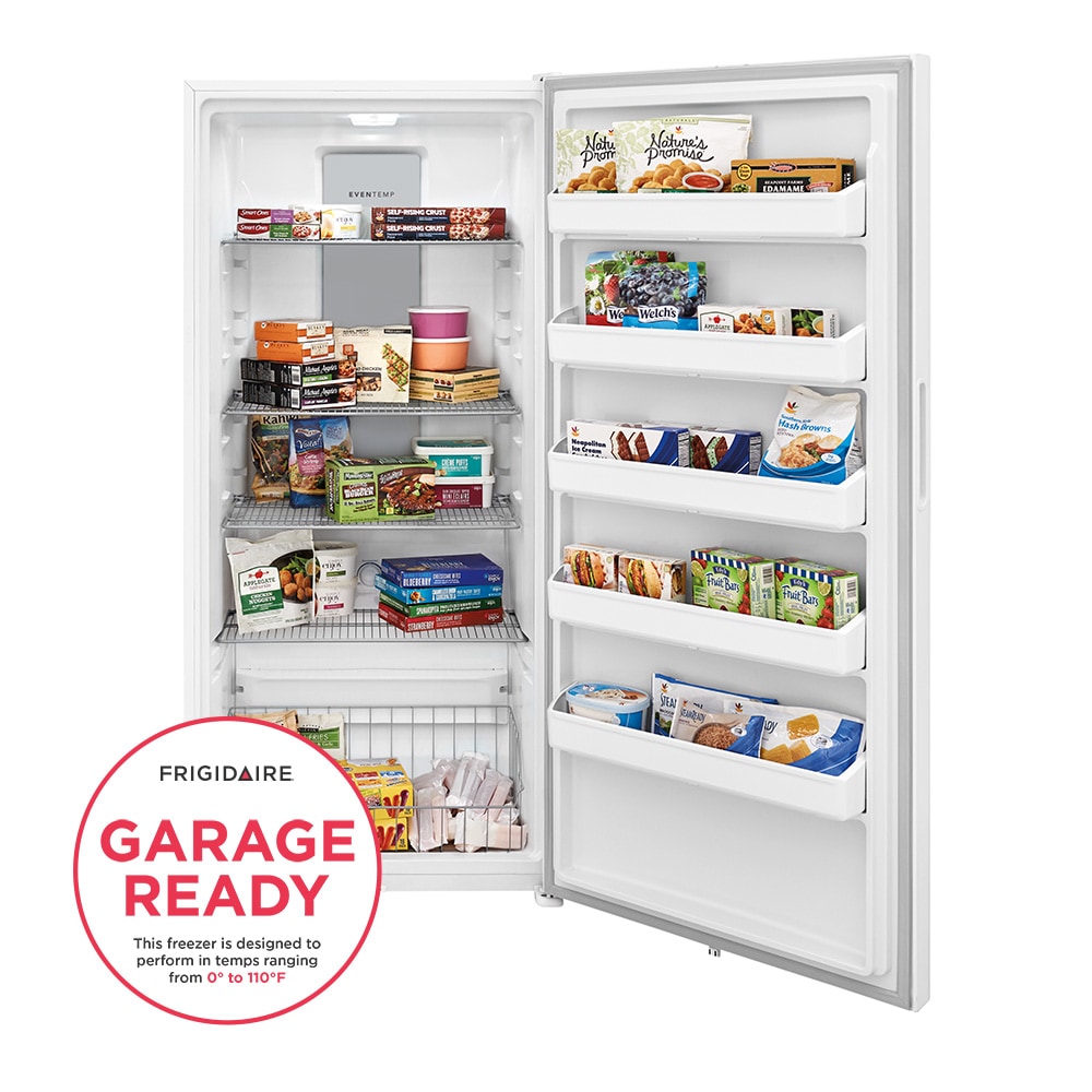 GE 21.3 cu. ft. Upright Freezer with Plastic Shelves and Garage Ready
