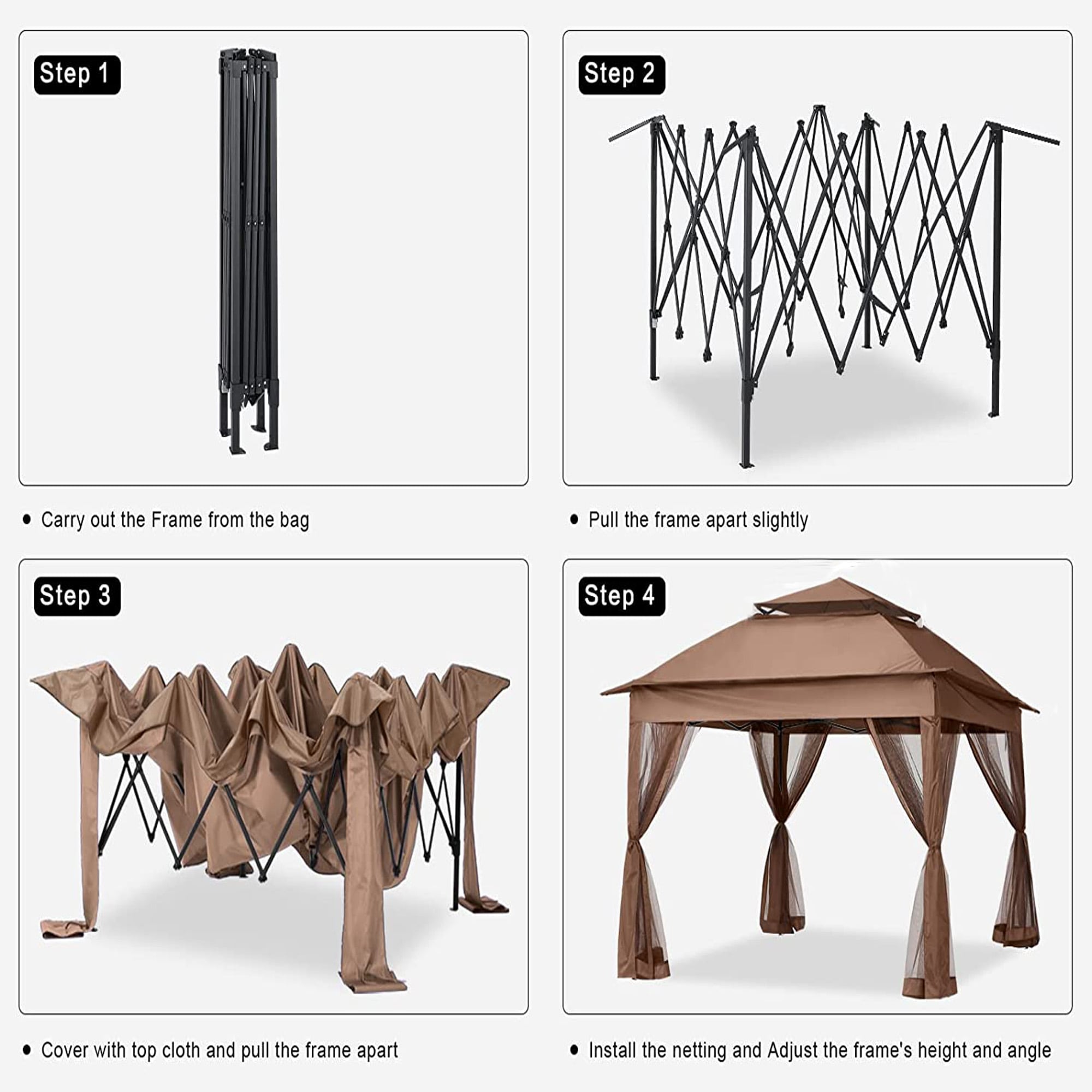 Clihome CL-BY4191638 Wood-Resin-Gazebos - View #5