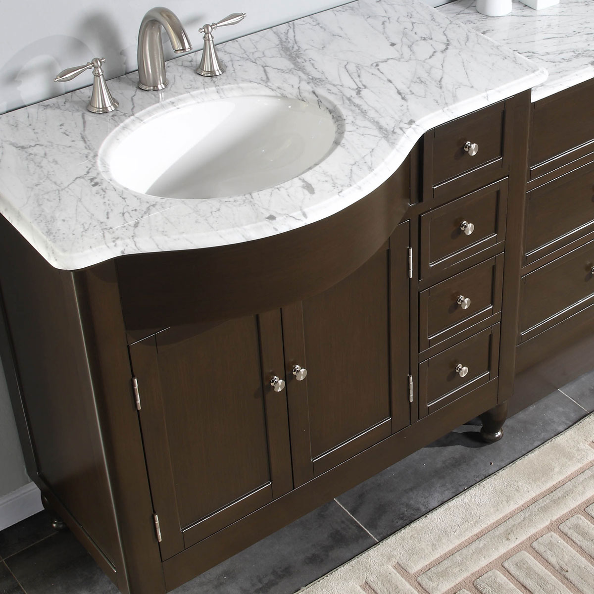 Silkroad Exclusive HYP-0902-WM-UWC-95 Bath-Vanity-Combo - View #3