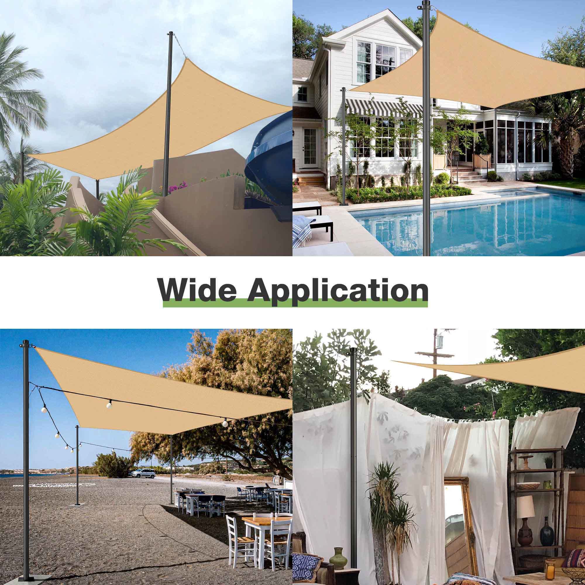 Yescom 07SSSSET010-1310-LO Shade-Sail-Fabric-Access - View #8