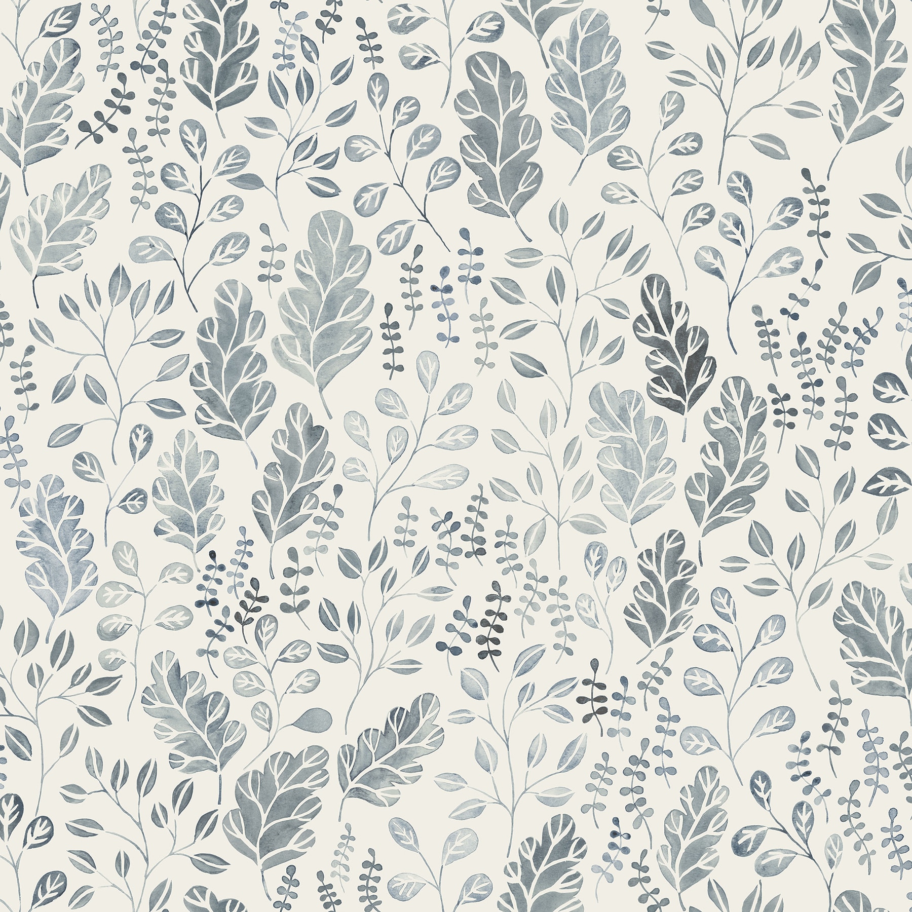 A-Street Prints Isha Blue Leaf Wallpaper in the Wallpaper department at  