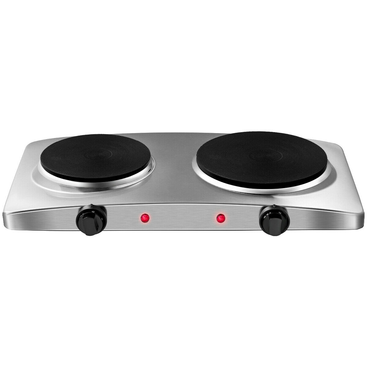 Double Hot Plate for Cooking, Moclever Electric Double Burner, 2000w  Portable Electric Stove w/Independent Dual Control & 5 Level Temperature  Control