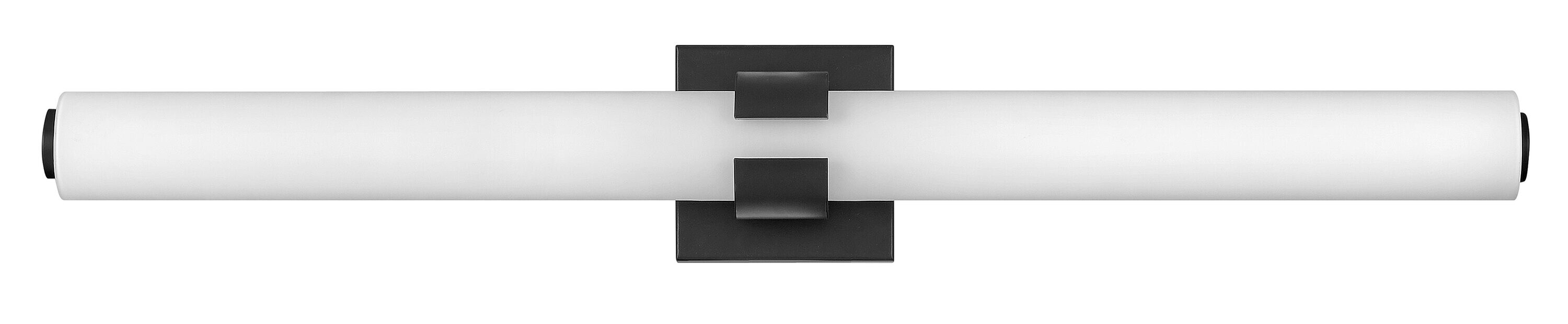 Hinkley 53063BK Aiden 31.25-in 4 -Light Matte Black Integrated LED Modern/contemporary Vanity light bar