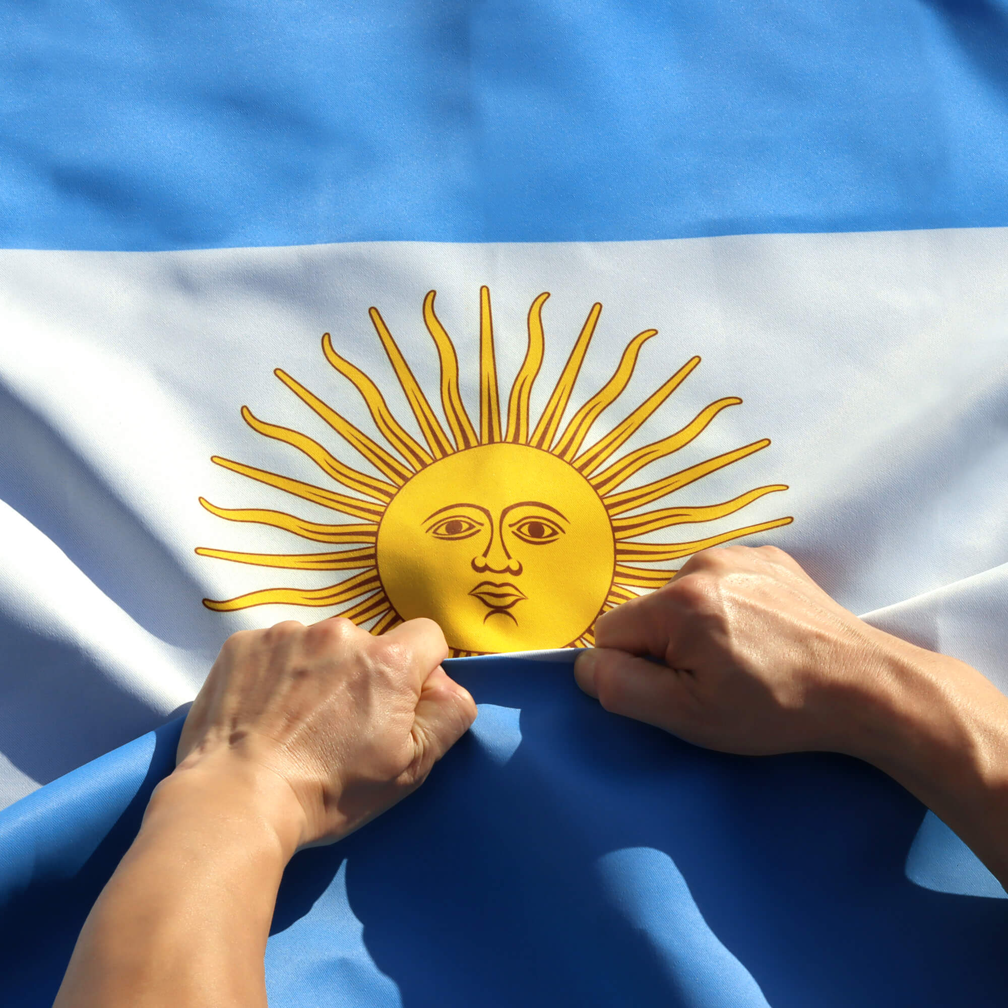Rip-Proof Double Sided 3x5 Ft Argentina Flag with Grommets