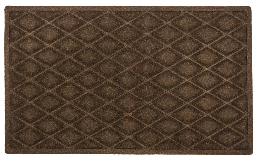 Entryways B9009 Weather Beaters 1-1/2-ft x 2-1/2-ft Chocolate Rectangular Outdoor Door Mat
