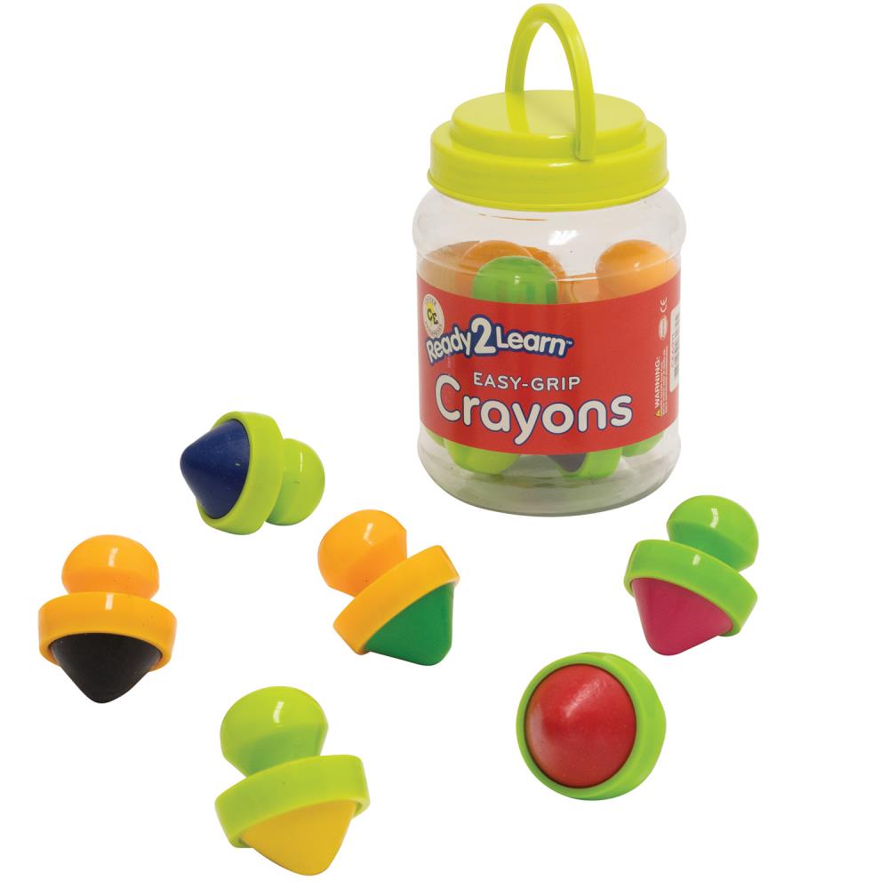 Center Enterprise CE6911 Ready to Learn Easy Grip Crayons (Pack of 6) :  : Toys & Games