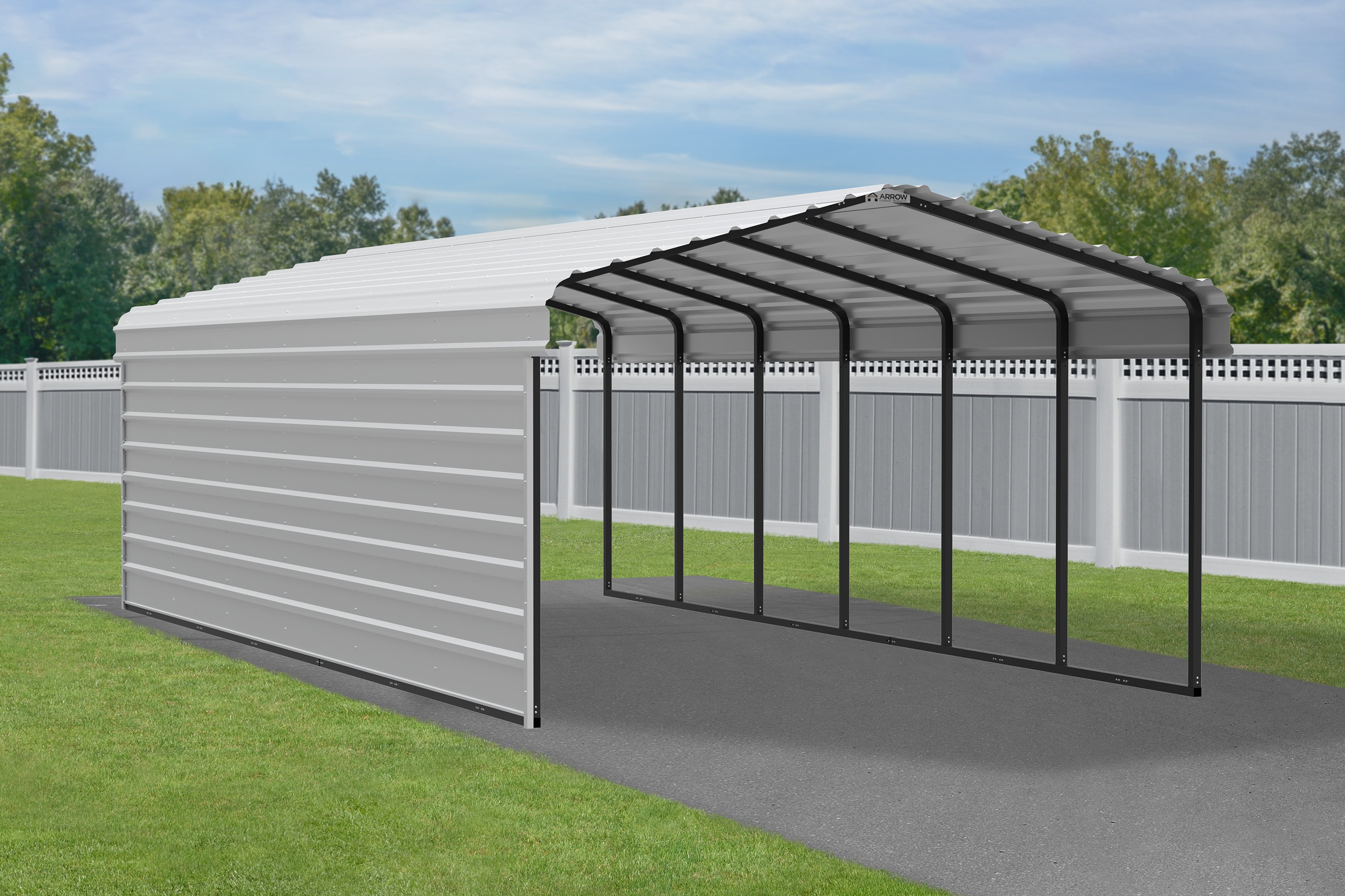 Arrow CPH122907ECL1 Carport-Covers - View #7