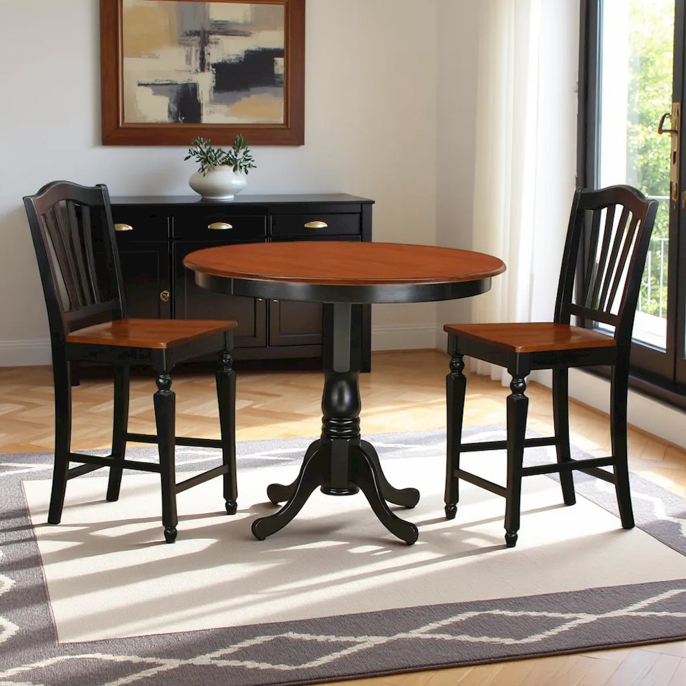 FurniFact TRCH3-BLK-WWHT1  - View #5