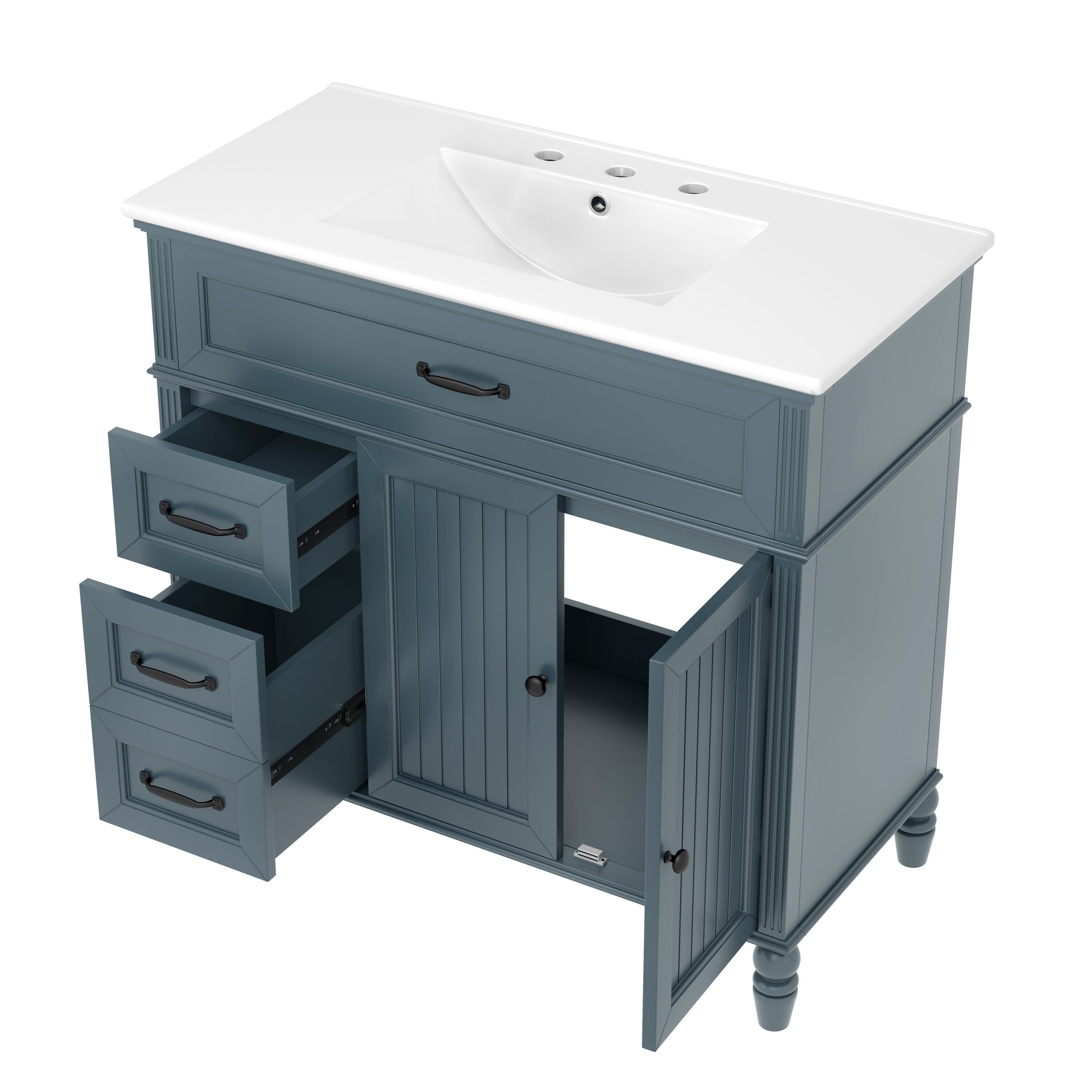 Qualler QDV759019C Bath-Vanity-Combo - View #6