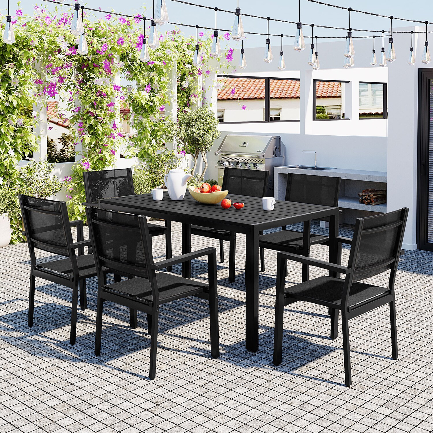 SINOFURN SYA380106YL Patio-Dining-Sets - View #2