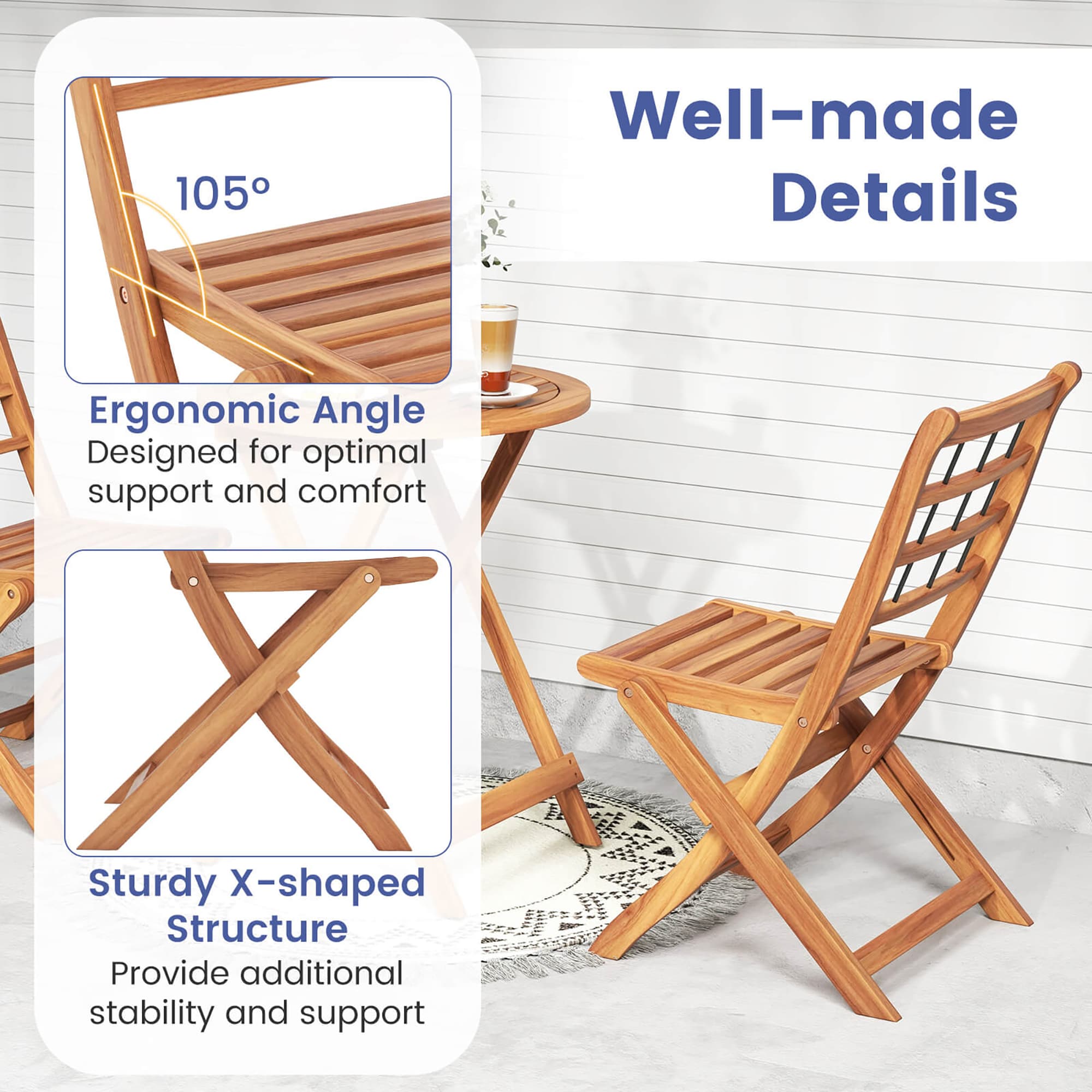 Costway HCST04001 Patio-Dining-Sets - View #3