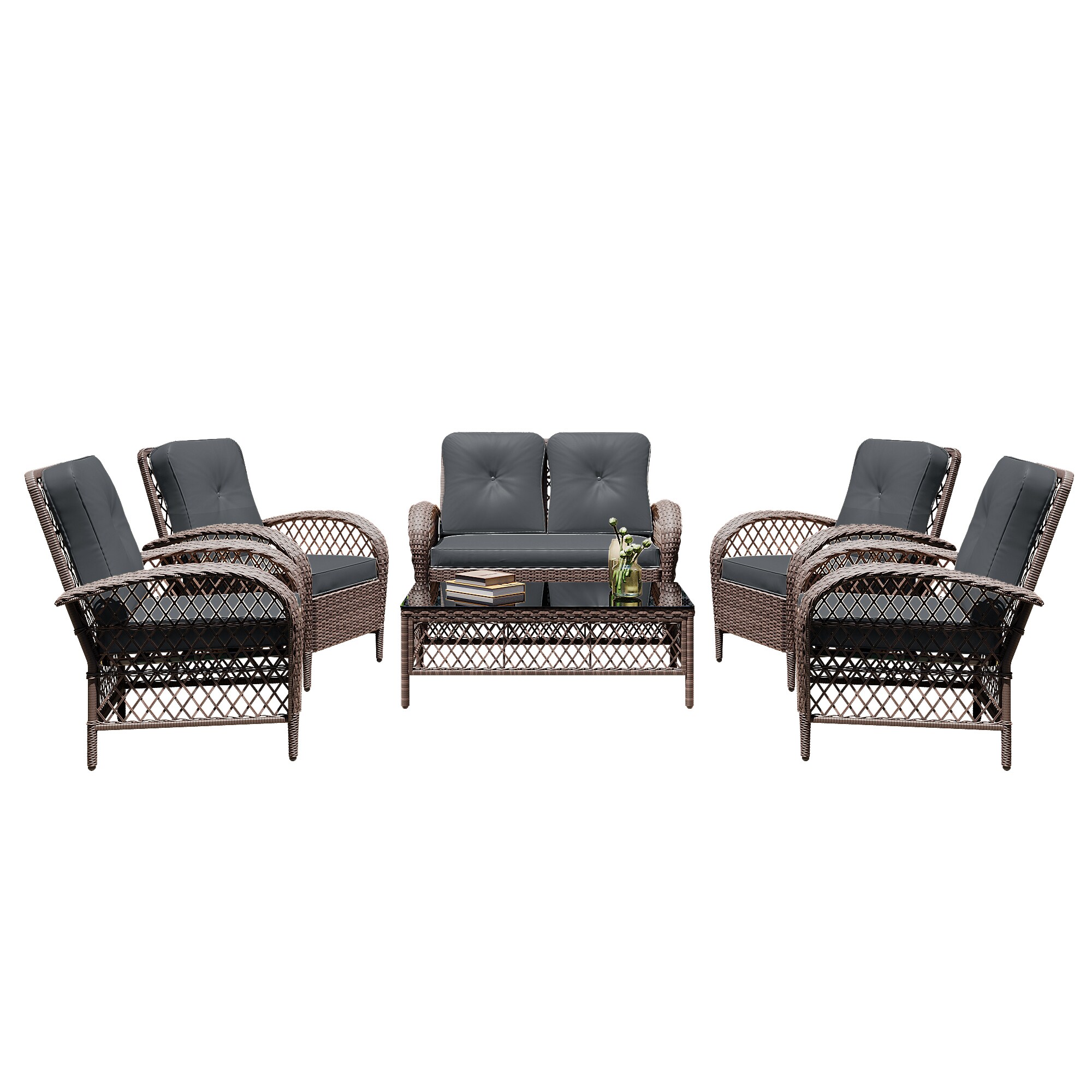 Patio Watcher LH6-B-DGRAY Patio-Conversation-Sets - View #2