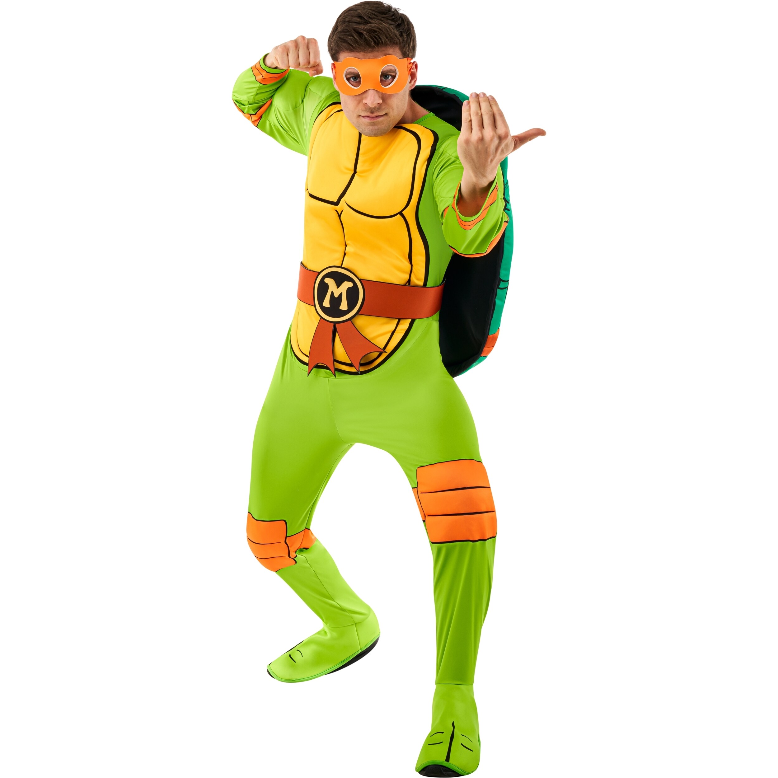 Rubie's Costumes 671932 Teenage Mutant Ninja Turtles Michelangelo Men's Deluxe Costume