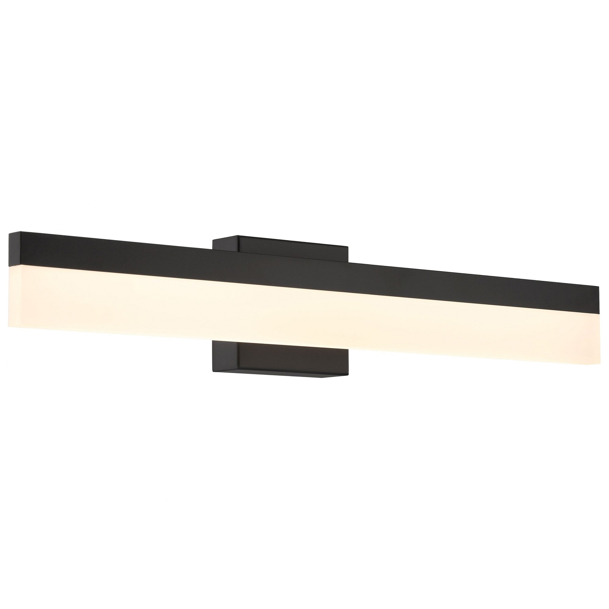  62589LEDDCS-MBL/FST Loft LED 36 inch Matte Black and Frosted Bath Vanity Wall Light