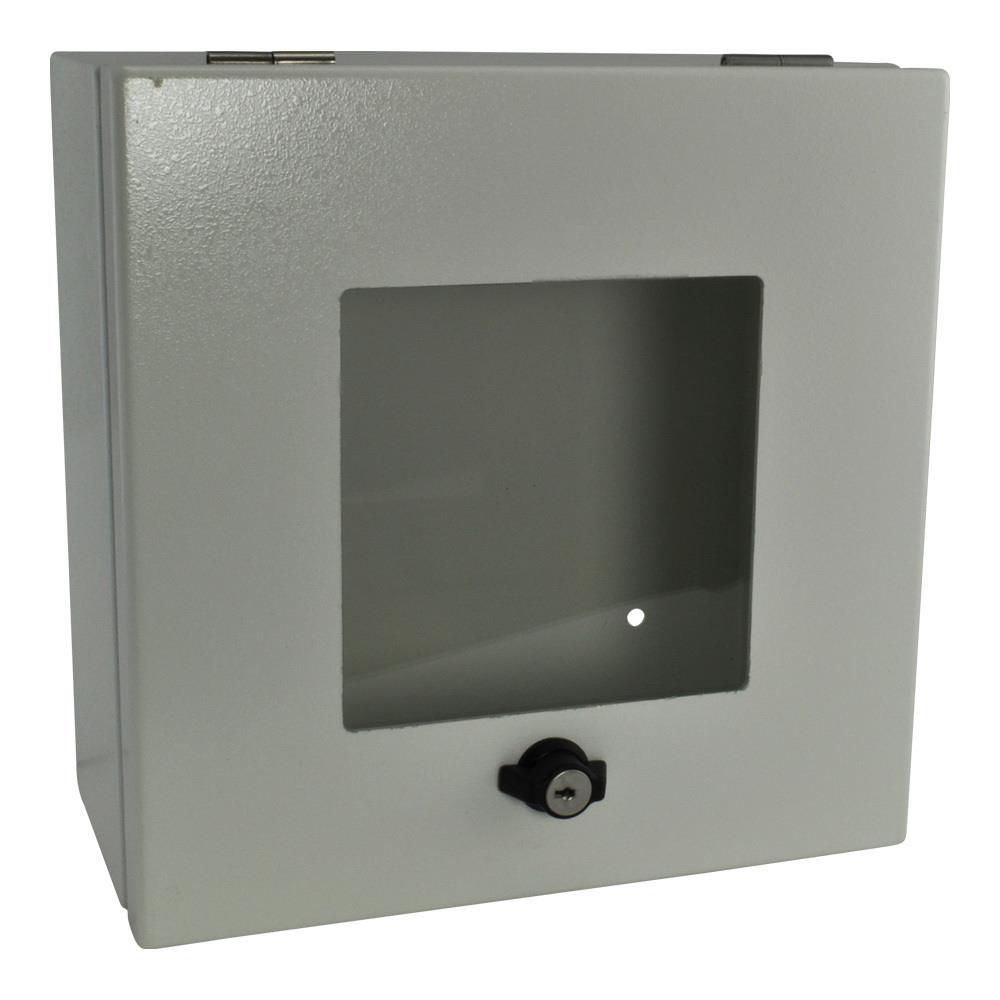 FSR TCNCD381691   -OWB-CP1-WWHT Outdoor Wall Box and Cover with 2 and 3 Gang Mounting Plate, Window- White