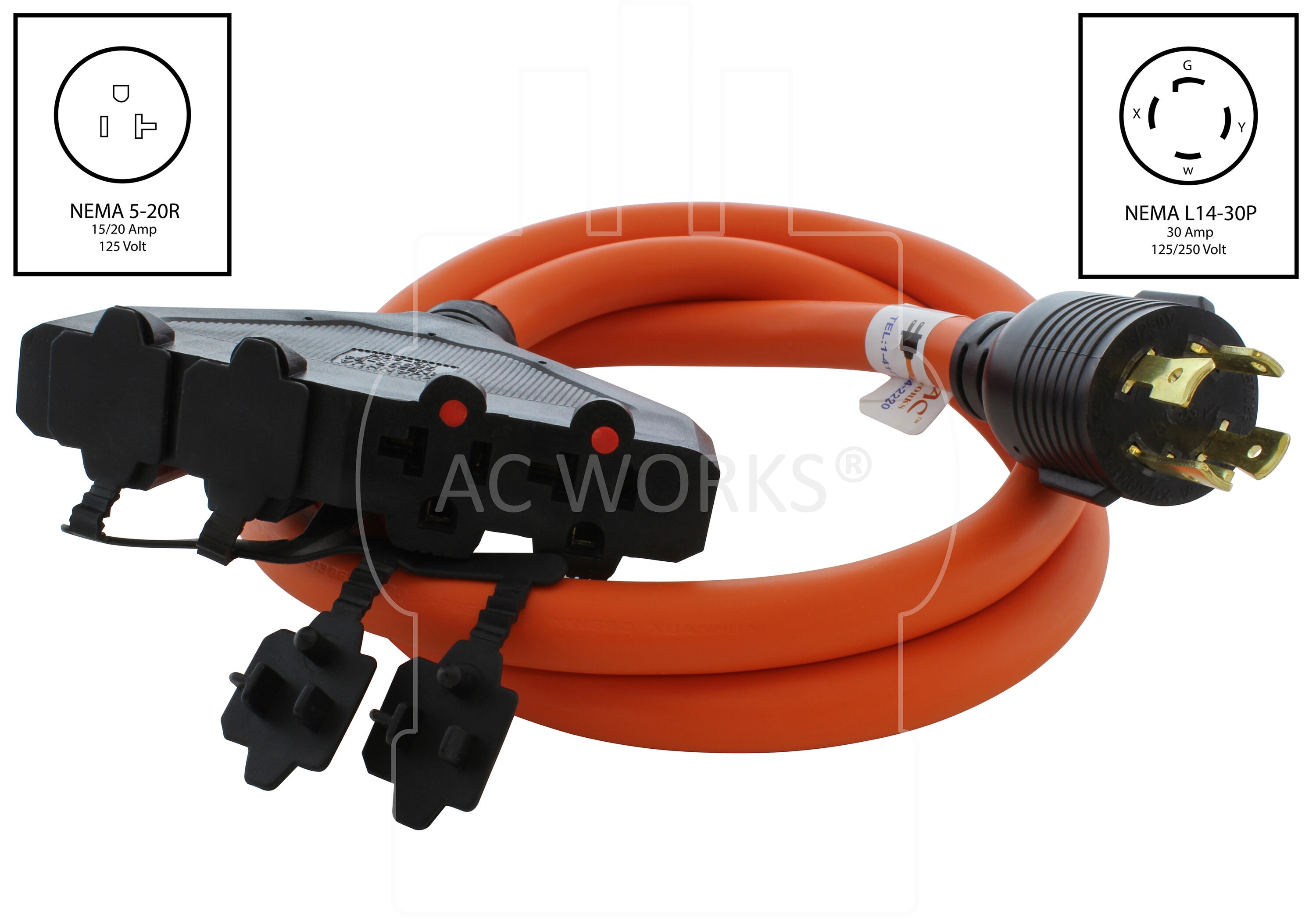 AC WORKS L1430F520-05 Power-Outlet-Taps - View #2