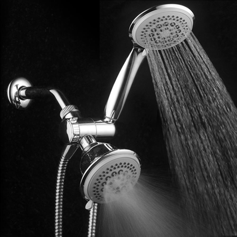 DreamSpa 1435 36.0 -Spray Chrome 4-in Round Dual/Combo High Pressure Shower Head 2.5 GPM