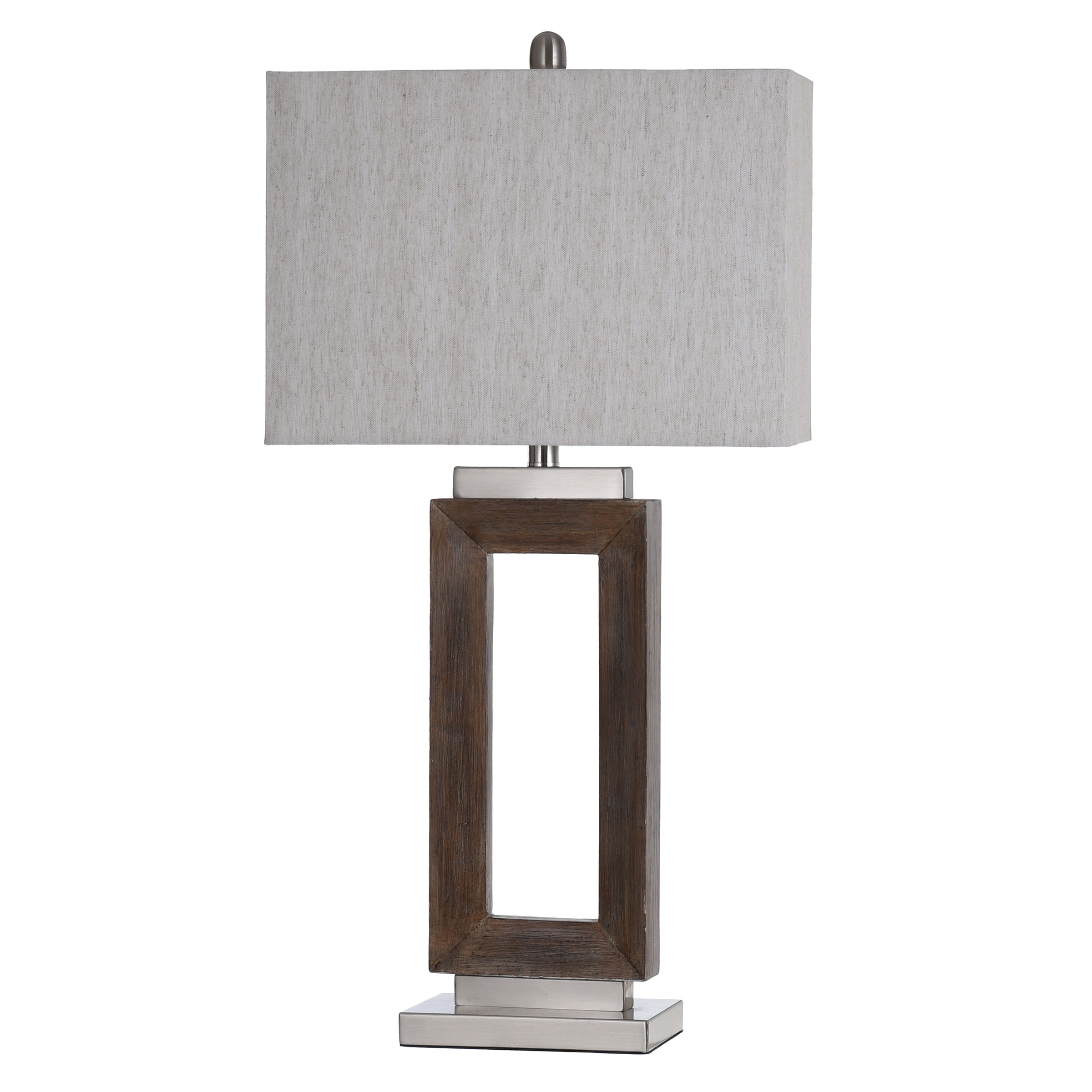 StyleCraft Home Collection L319822DS EAMON 32-in Light Blue 3-way Table Lamp with Linen Shade