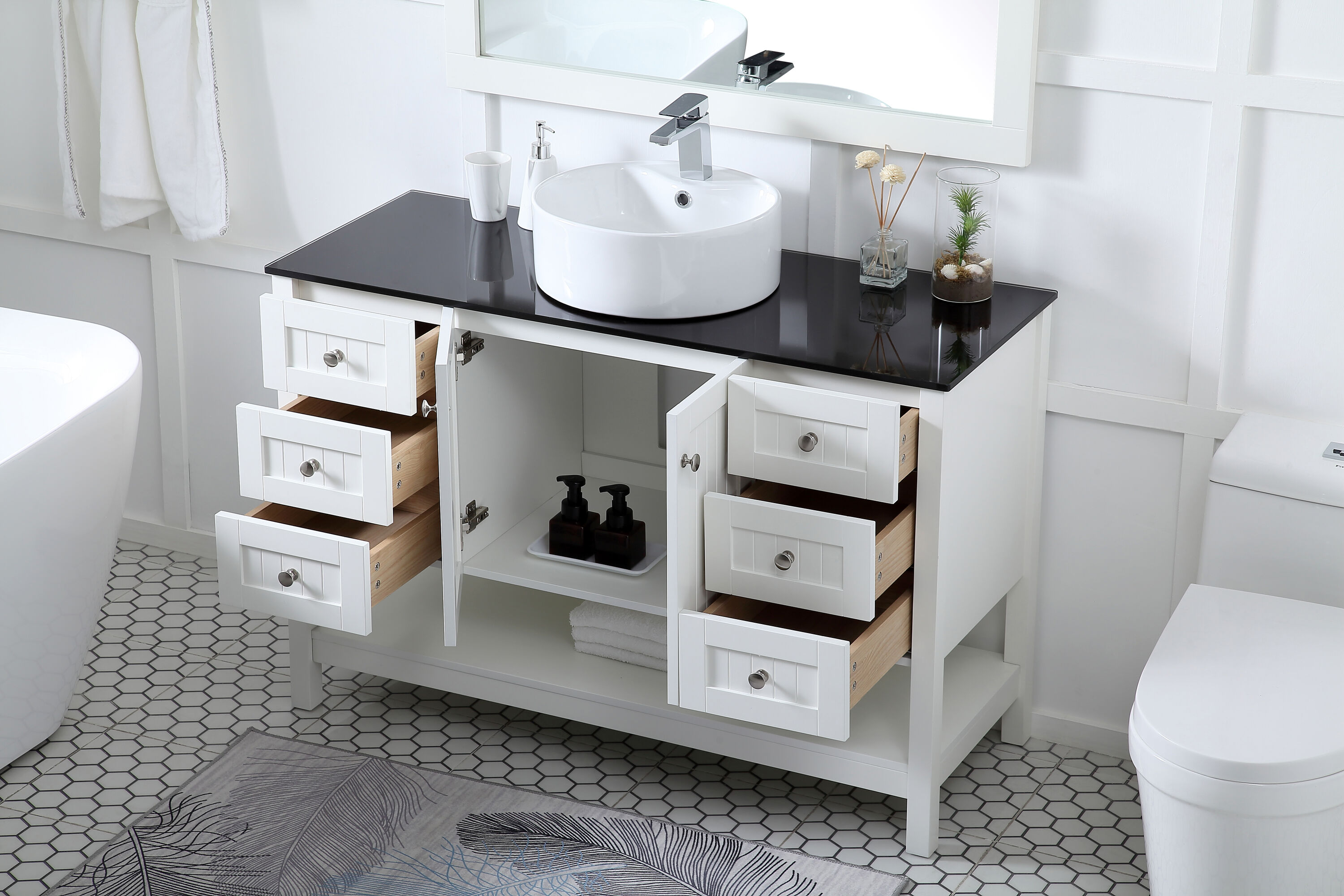 Elegant Decor FI48648WH Bath-Vanity-Combo - View #9