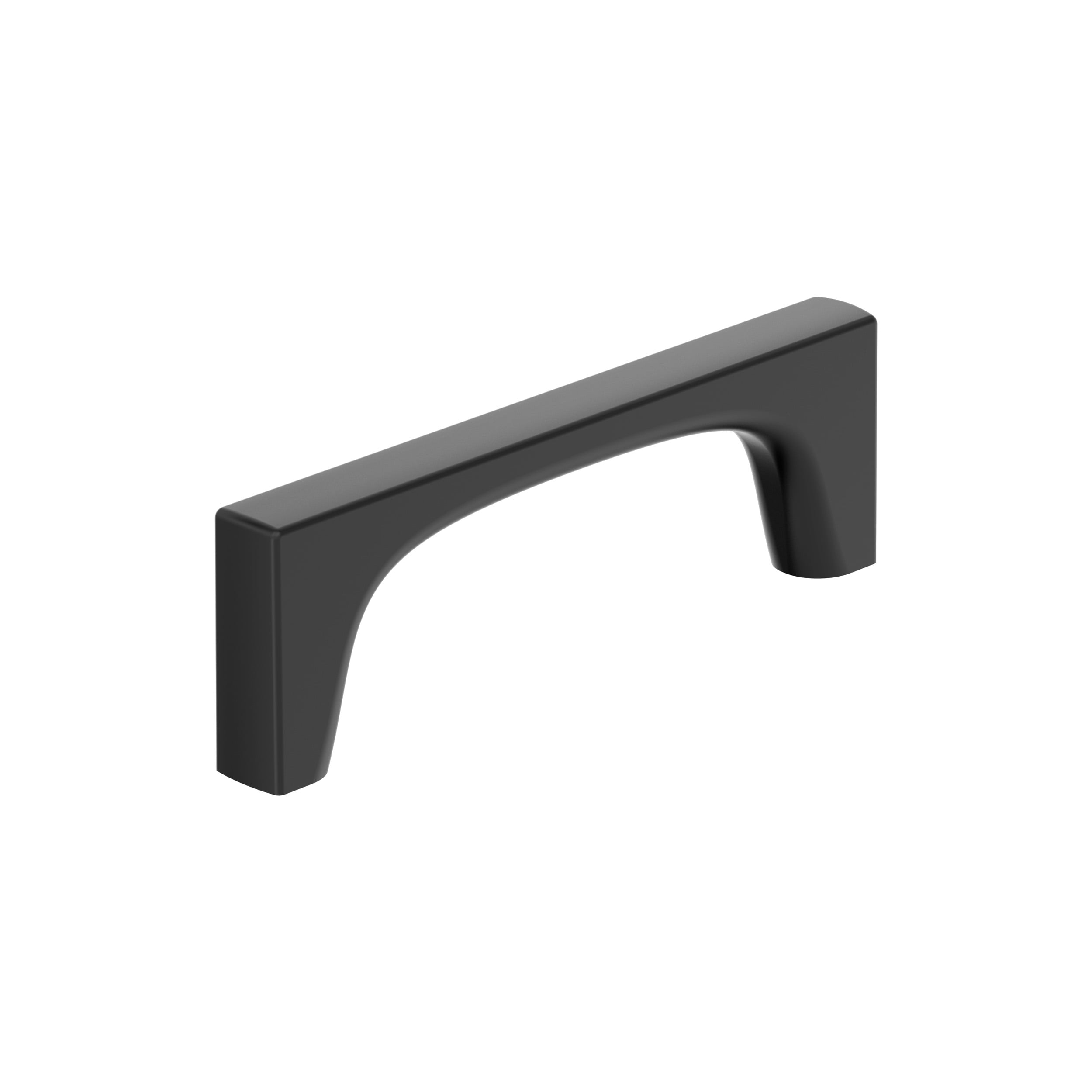Amerock BP37423MB Merced 3-3/4-in , 96mm Center to Center Matte Black Rectangular Bar