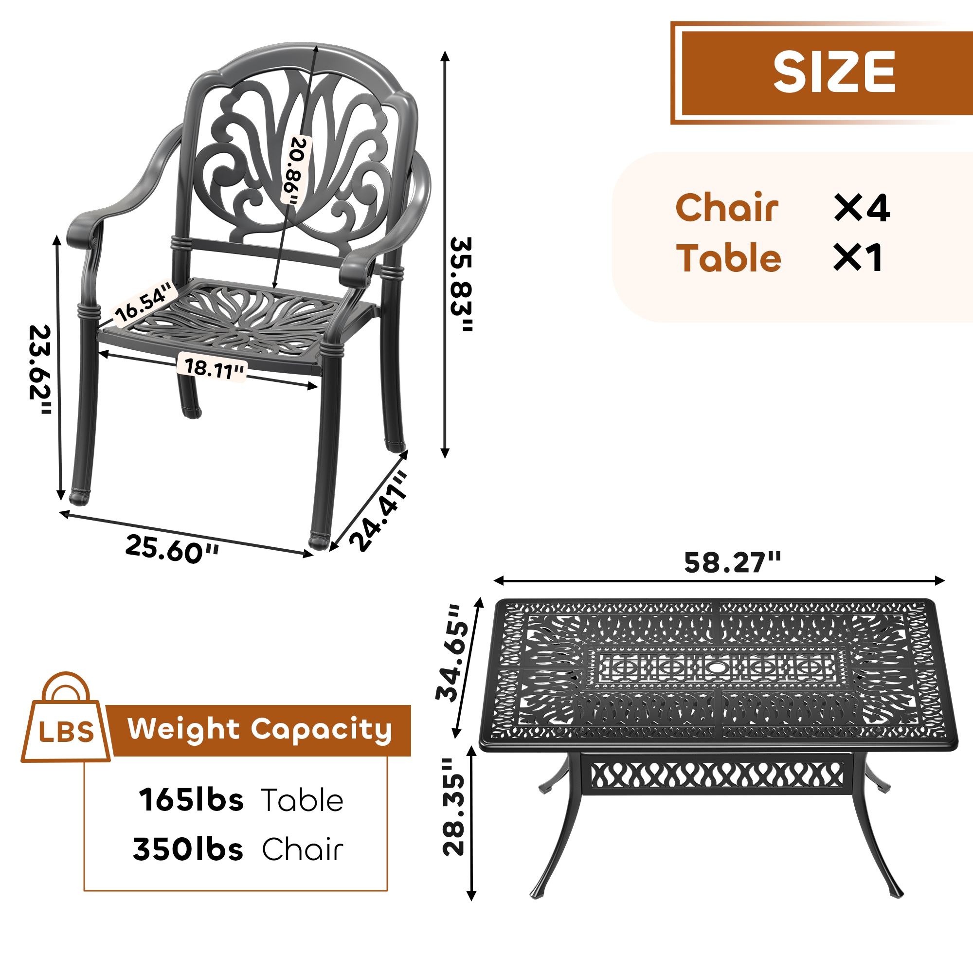 nicesure SLBK6002CZ4A1042RC Patio-Dining-Sets - View #9