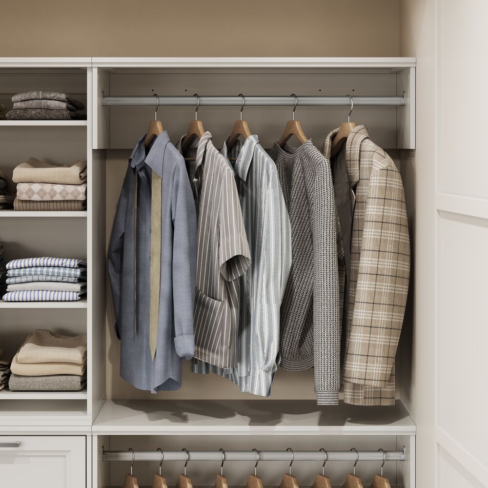 Style Selections LOWESHELFWH-09 Wood-Closet-Kits - View #5