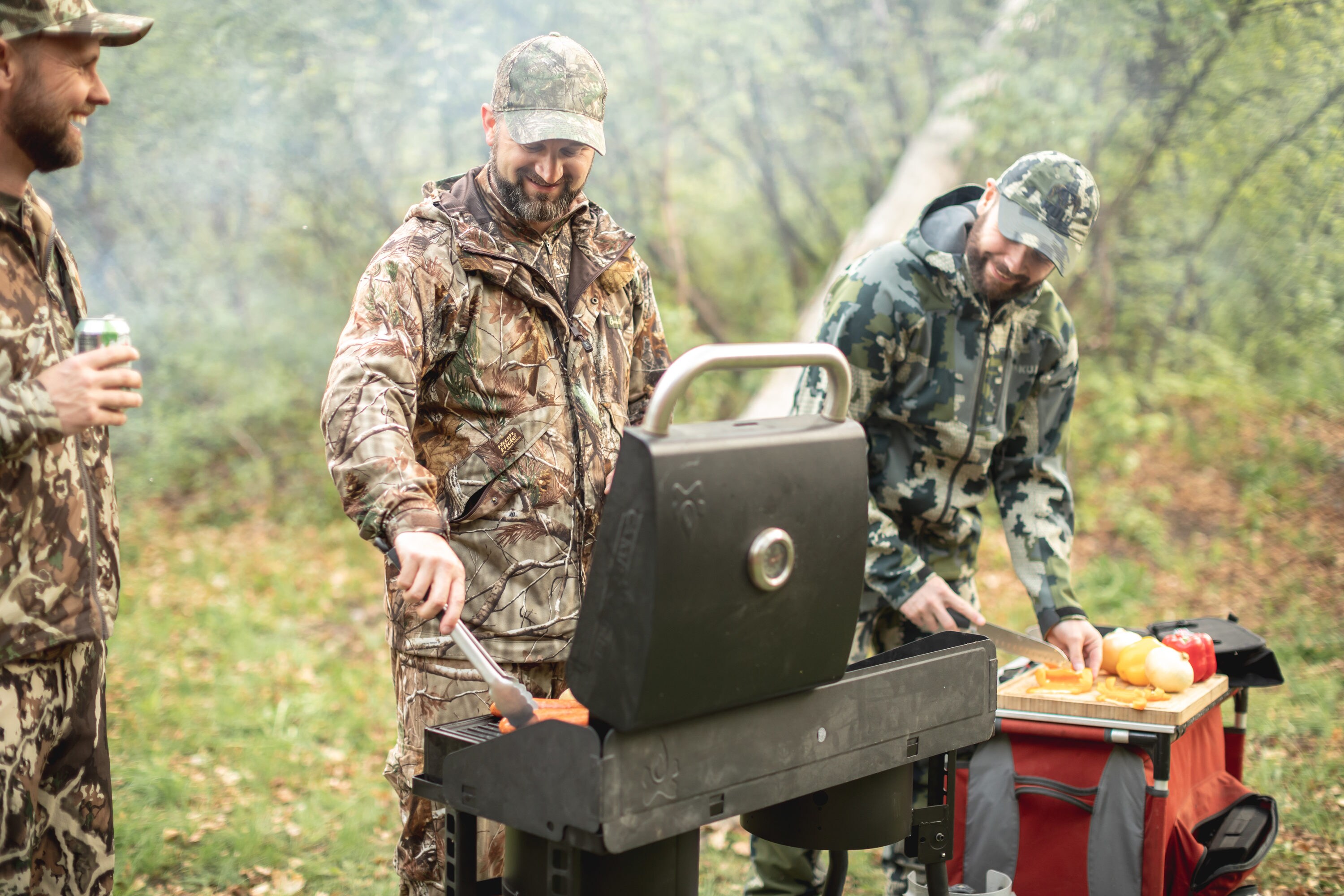 Camp Chef Deluxe Single 14 in Burner Steel Attachable Grill Box in