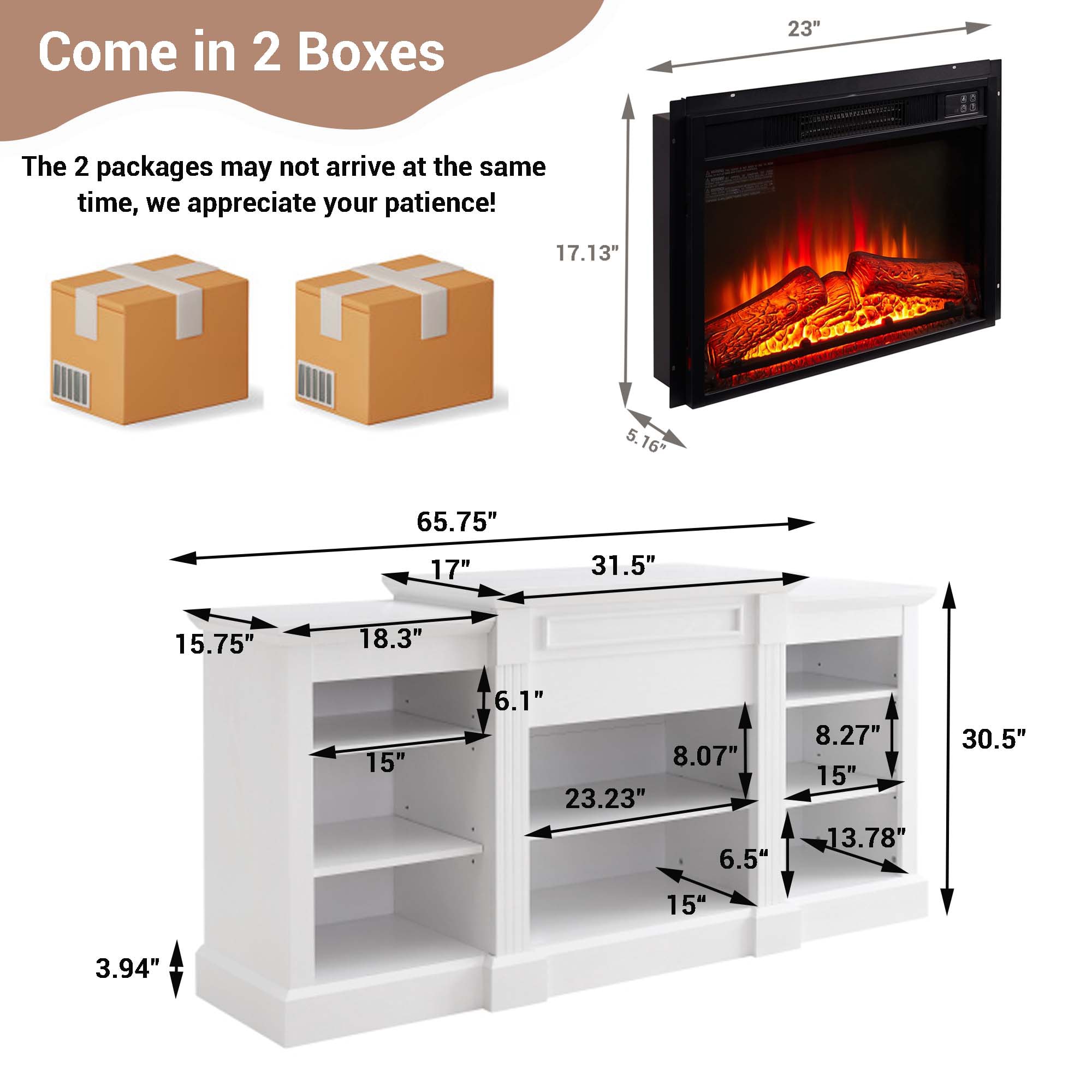 Fun Orange FUN25EF07 Electric-Fireplaces - View #3