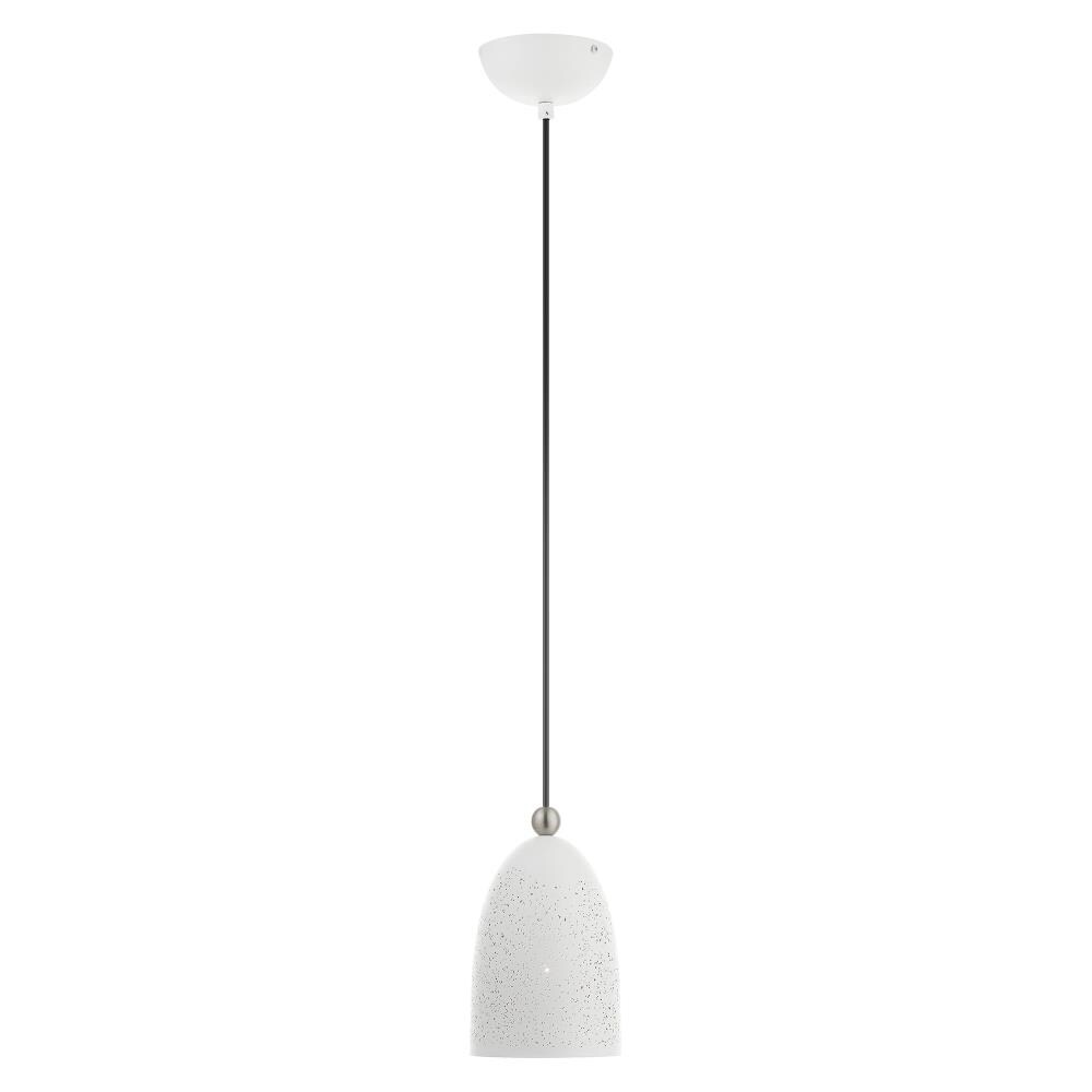 Arlington Mini Globe Pendant Light with Gold Interior & Brushed Nickel Finish