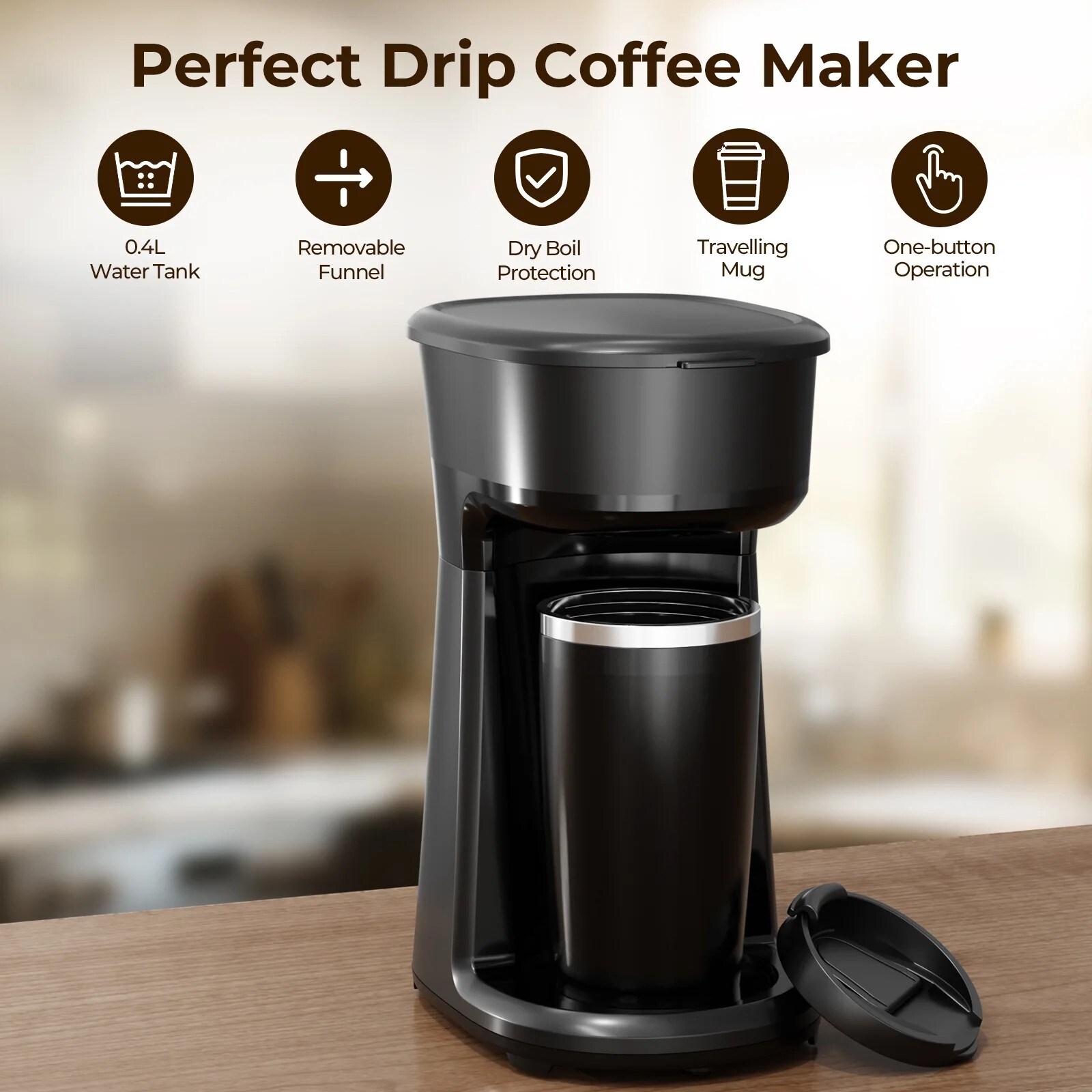 Antarctic Star CM3701-BLACK Coffee-Makers - View #3