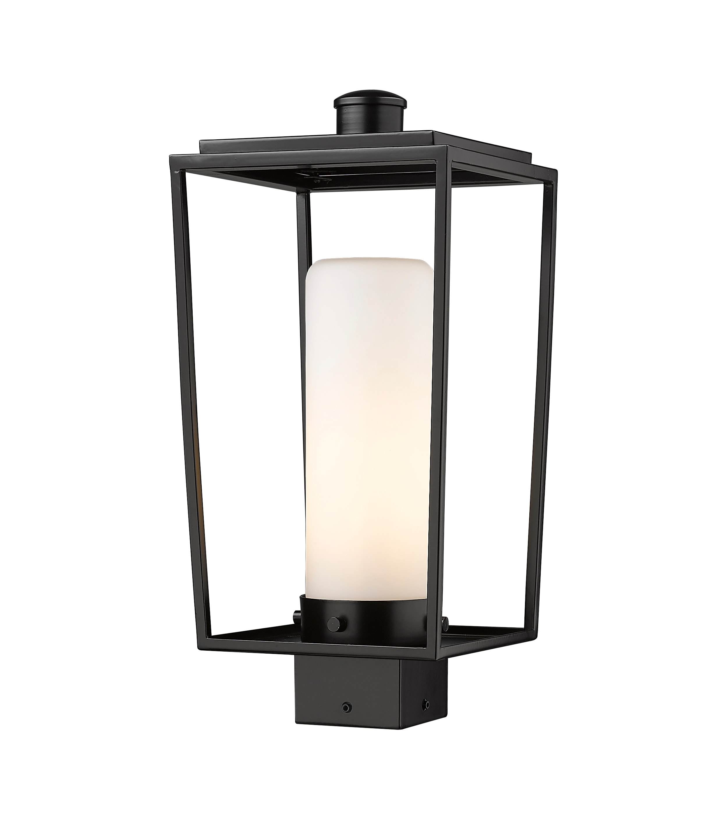 Z-Lite 595PHMS-BK Sheridan 17.25-in Black Modern/Contemporary Outdoor Light Post Lantern