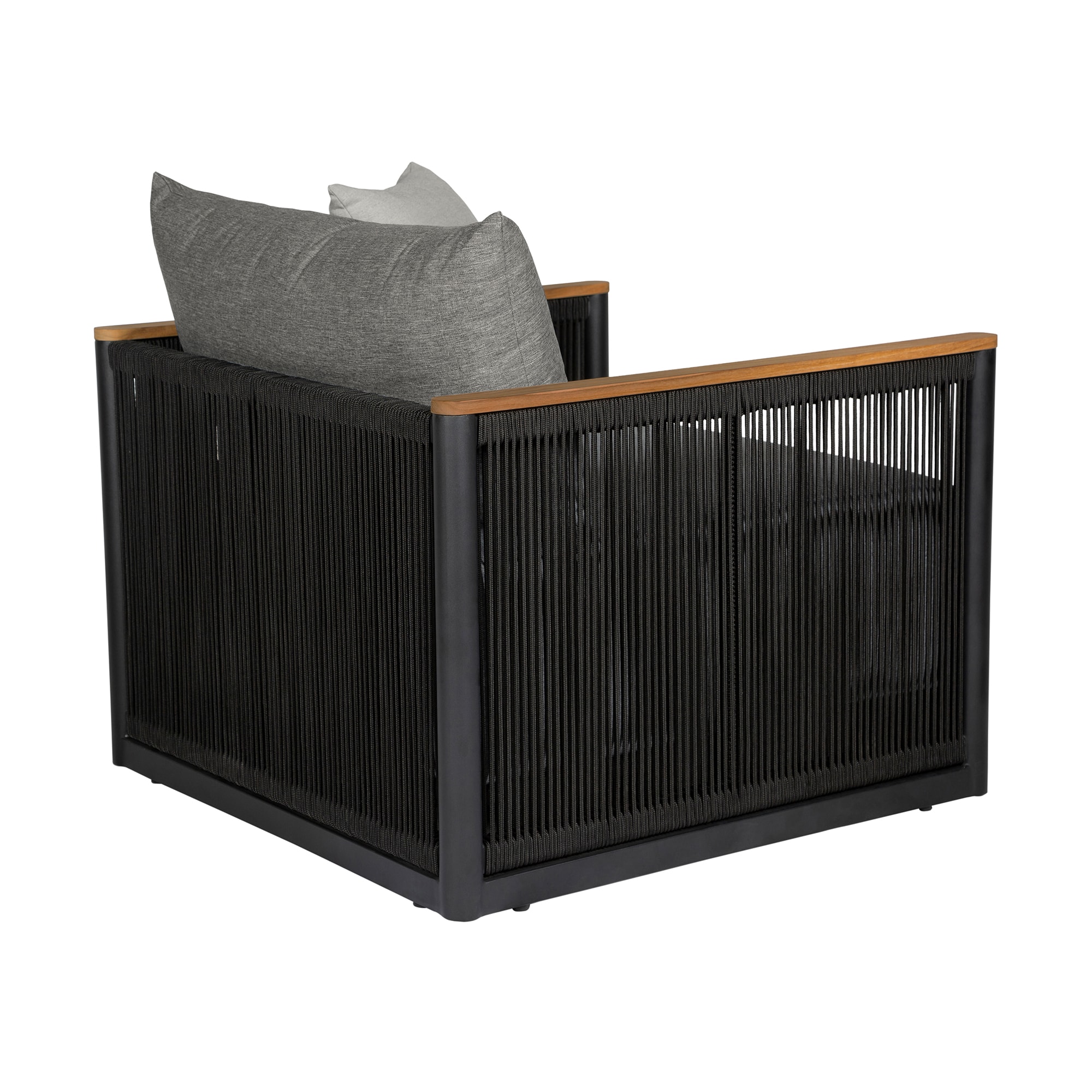 Armen Living SETODAR4BLKGRY Patio-Conversation-Sets - View #4