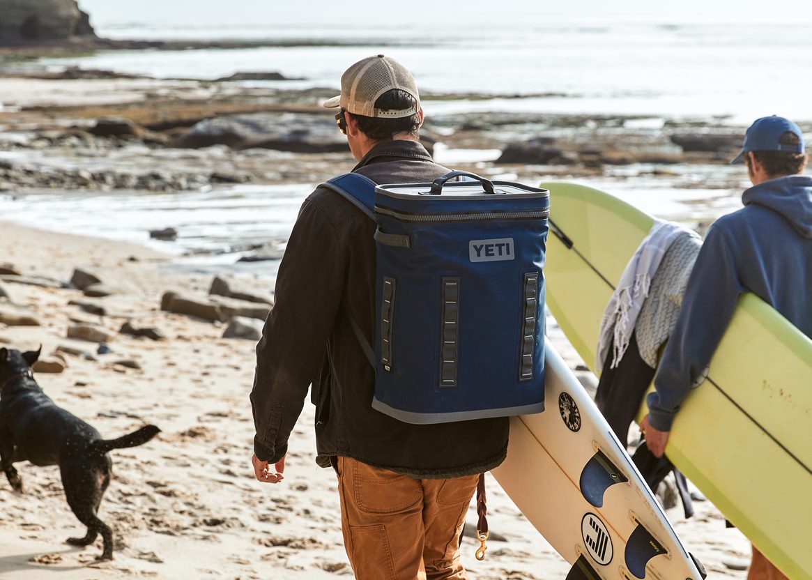 YETI Hopper Backflip 24 Insulated Backpack Cooler, Navy at Lowes.com