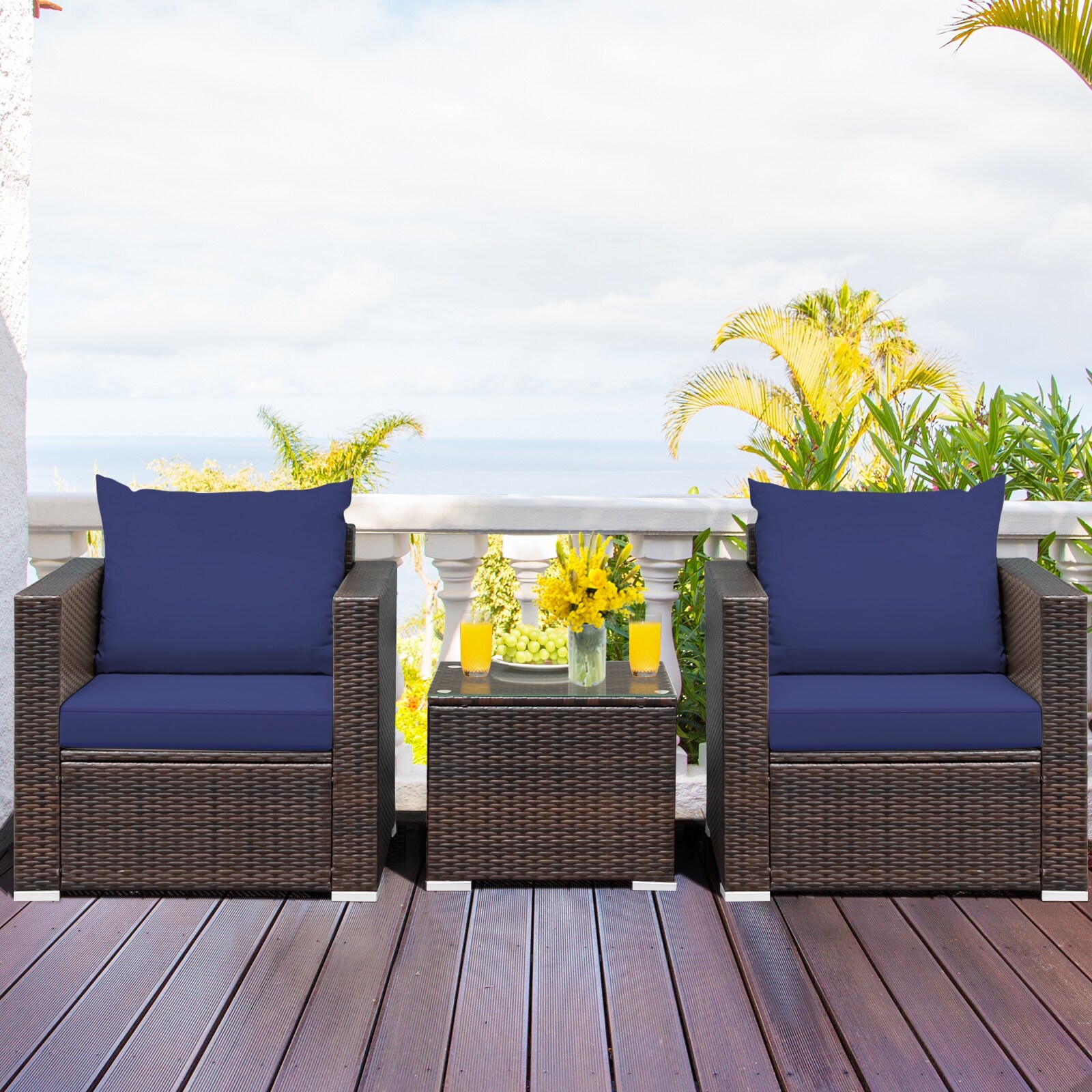 Forclover HYFE-67772BN Patio-Conversation-Sets - View #4